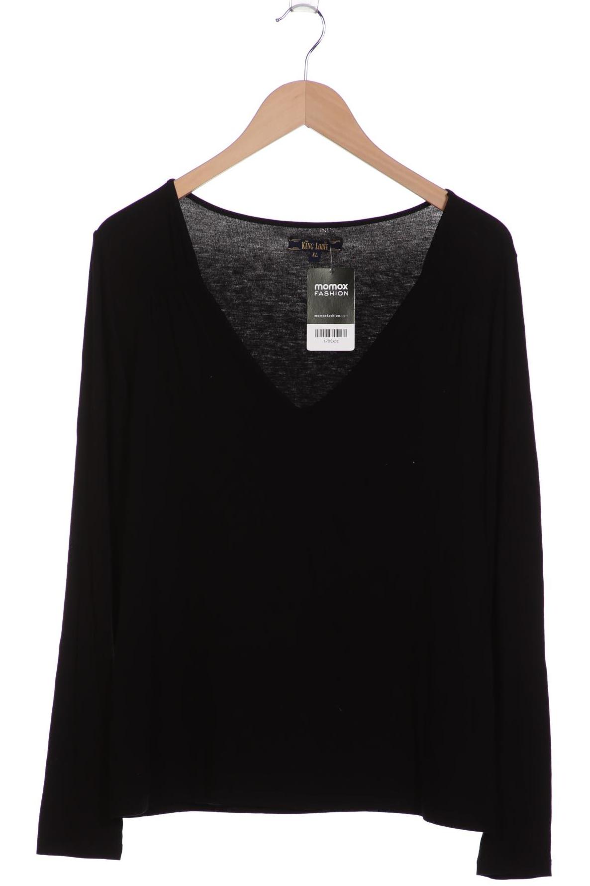 

King Louie Damen Langarmshirt, schwarz, Gr. 44
