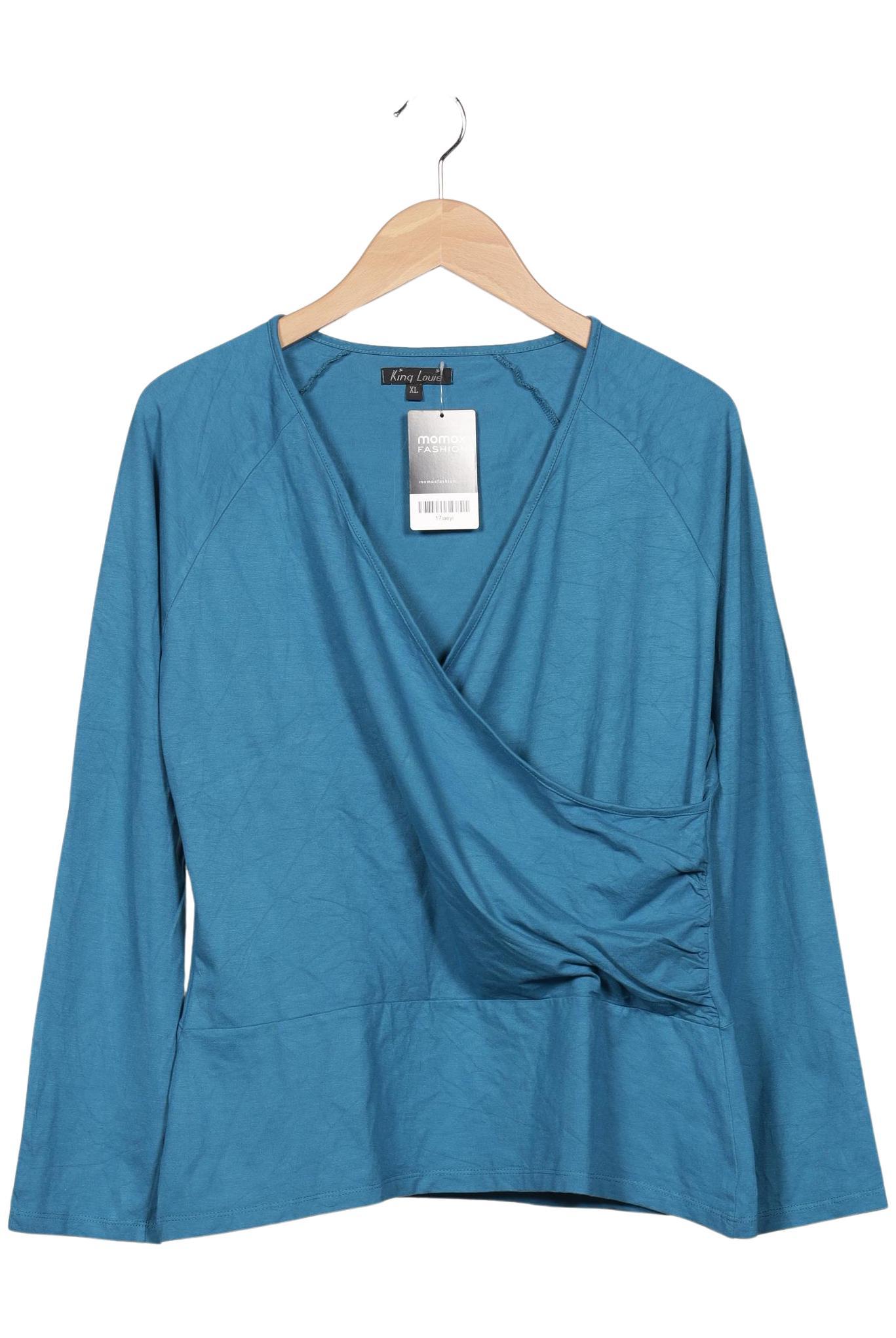 

King Louie Damen Langarmshirt, türkis, Gr. 44