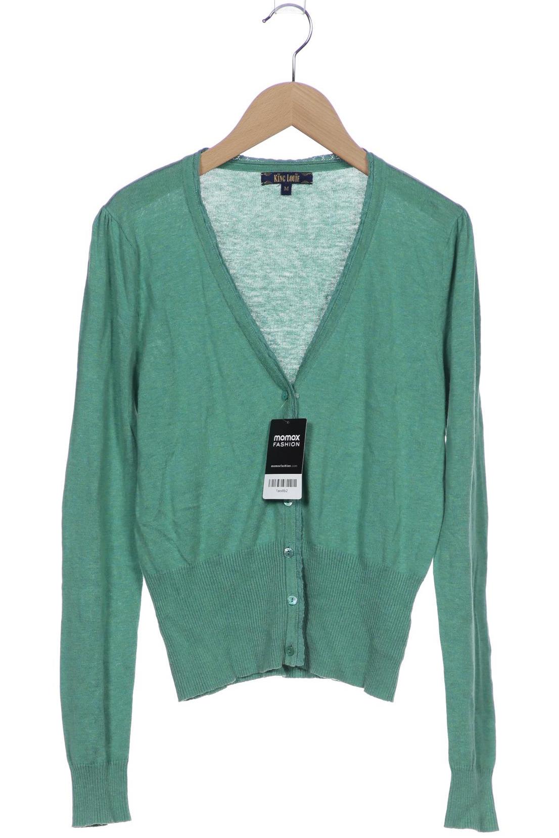 

King Louie Damen Strickjacke, türkis, Gr. 38