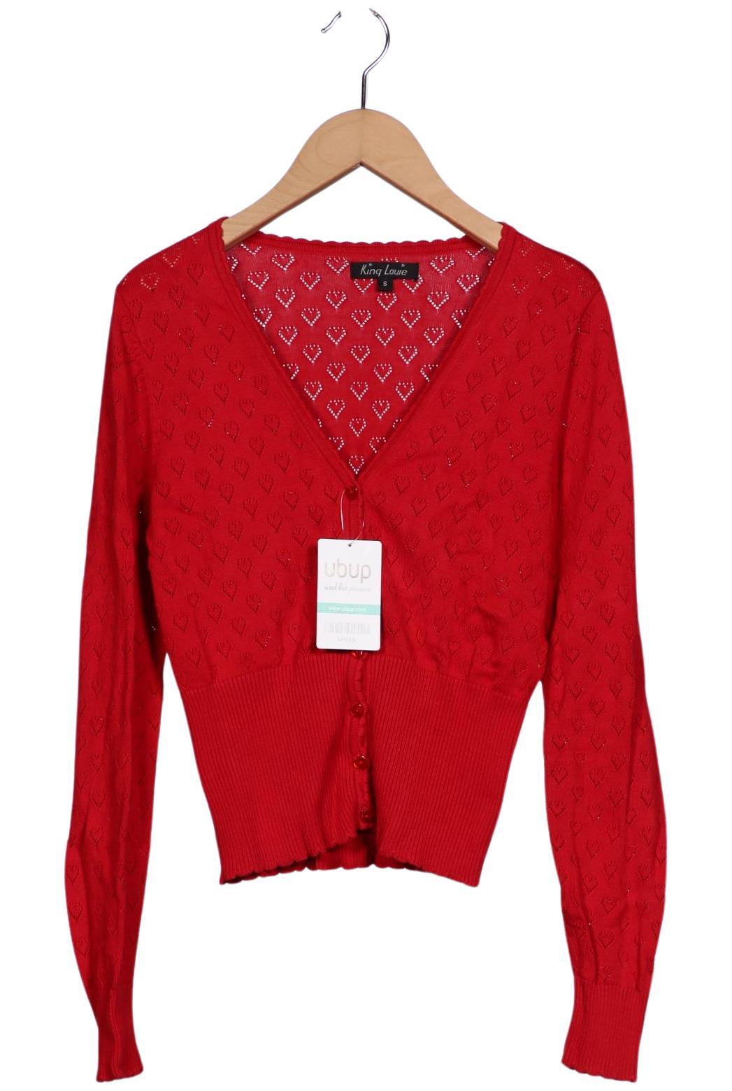 

King Louie Damen Strickjacke, rot, Gr. 36