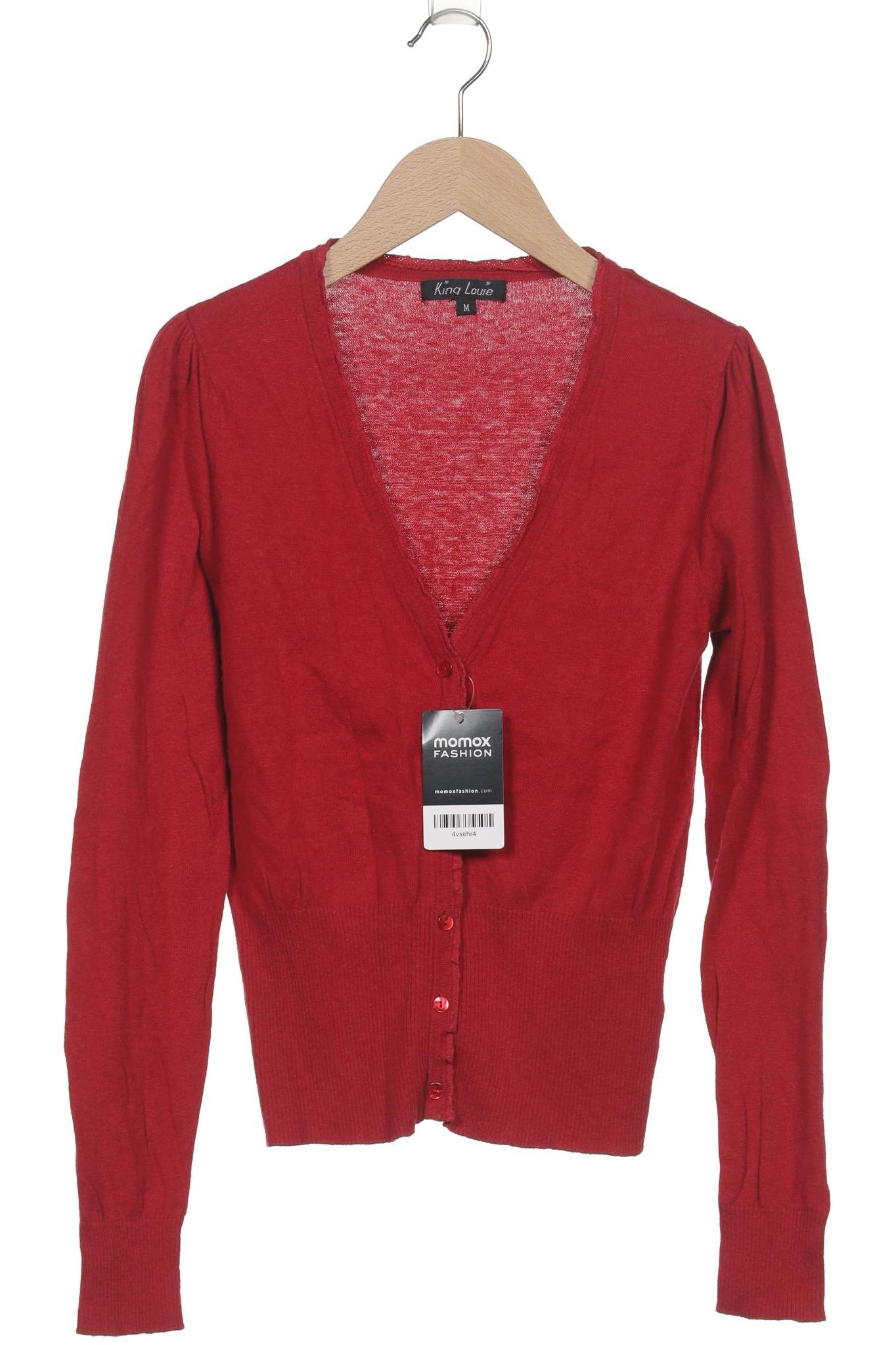 

King Louie Damen Strickjacke, rot, Gr. 38