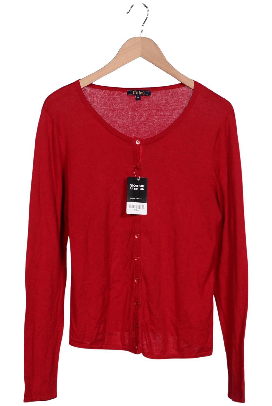 

King Louie Damen Strickjacke, rot, Gr. 44