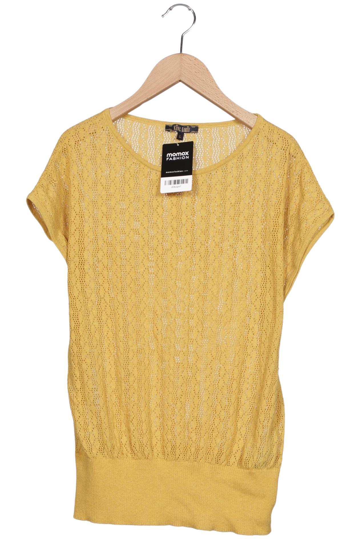 

King Louie Damen Pullover, gelb, Gr. 42