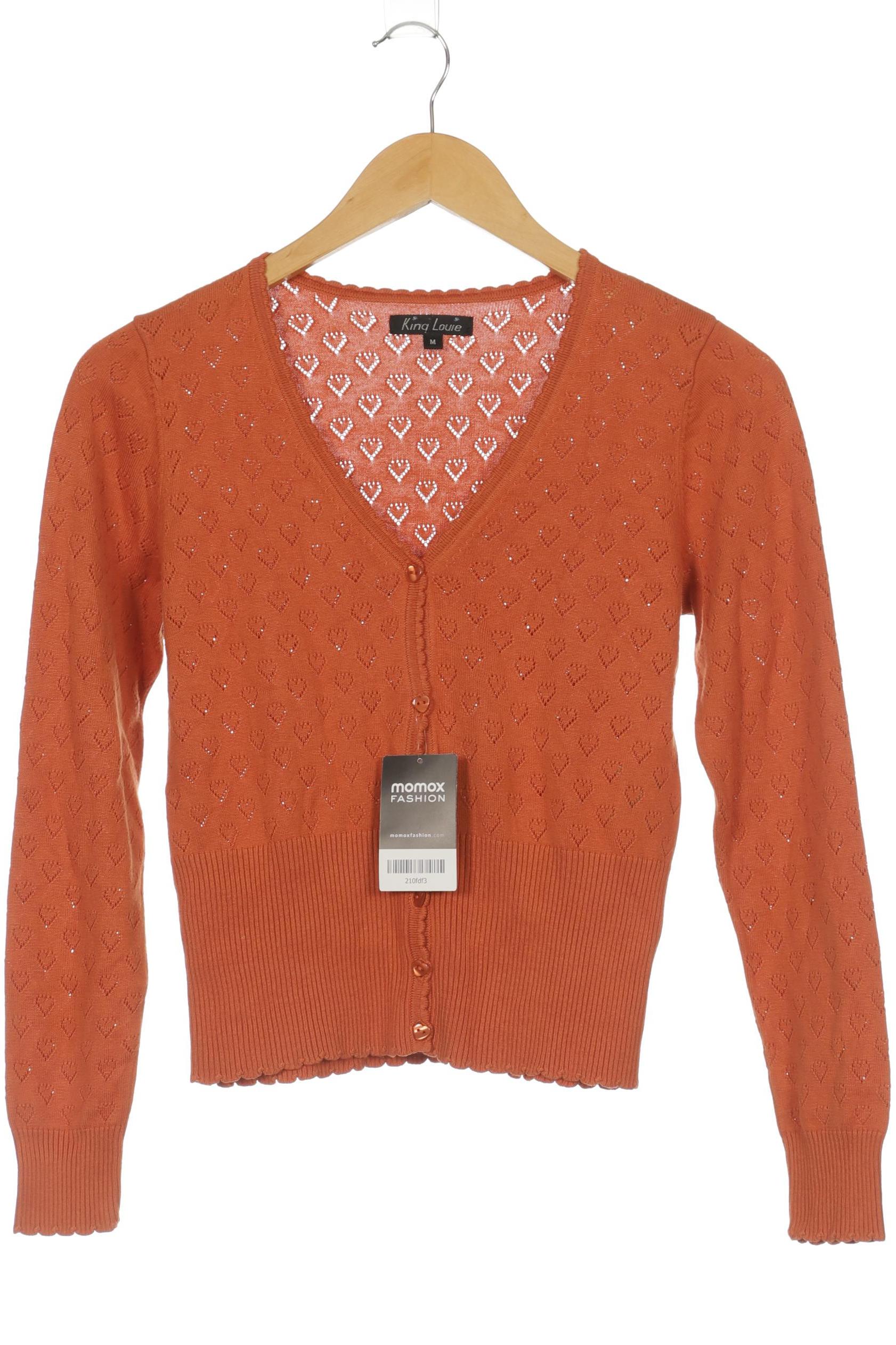 

King Louie Damen Strickjacke, orange, Gr. 38