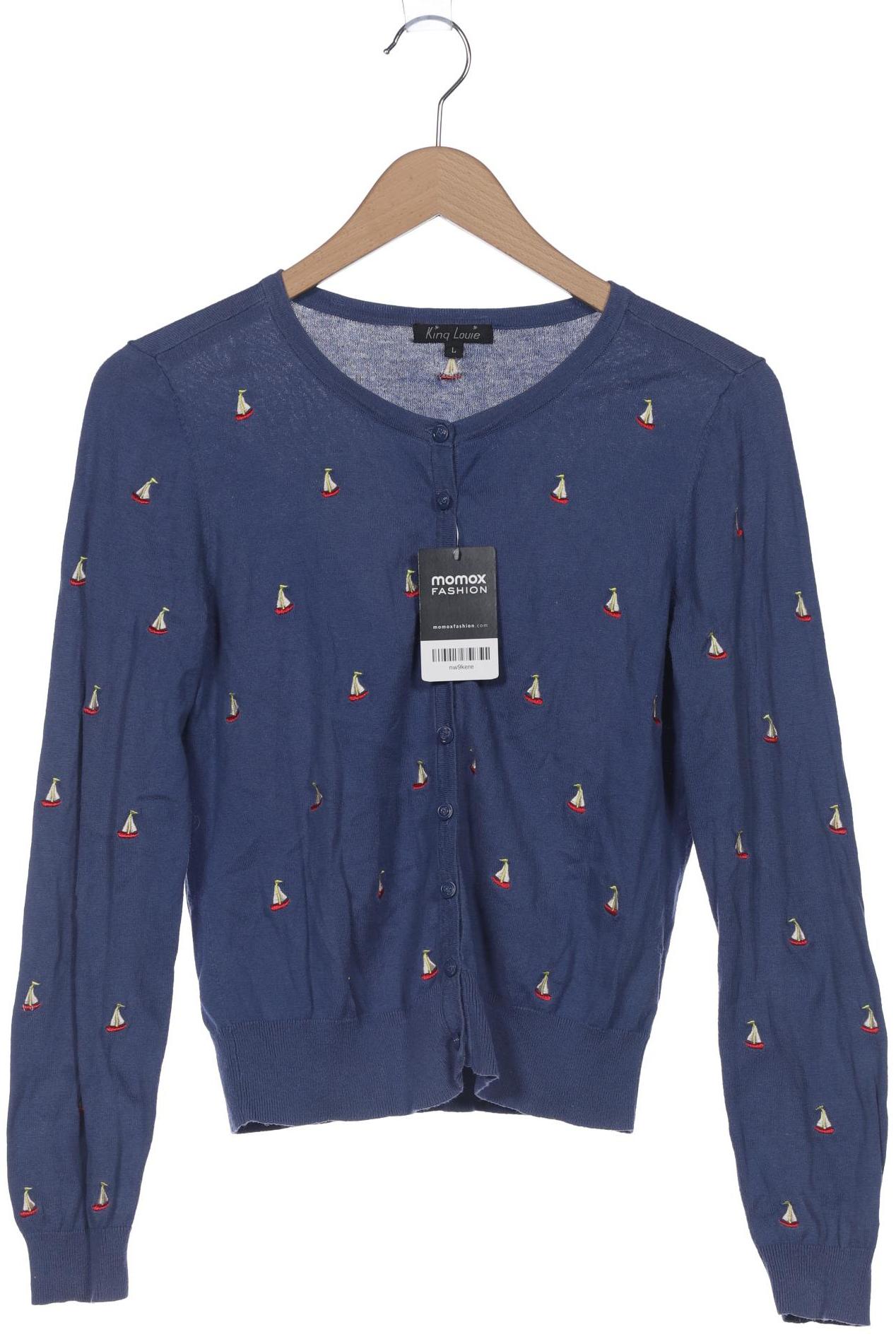 

KING LOUIE Damen Strickjacke, blau