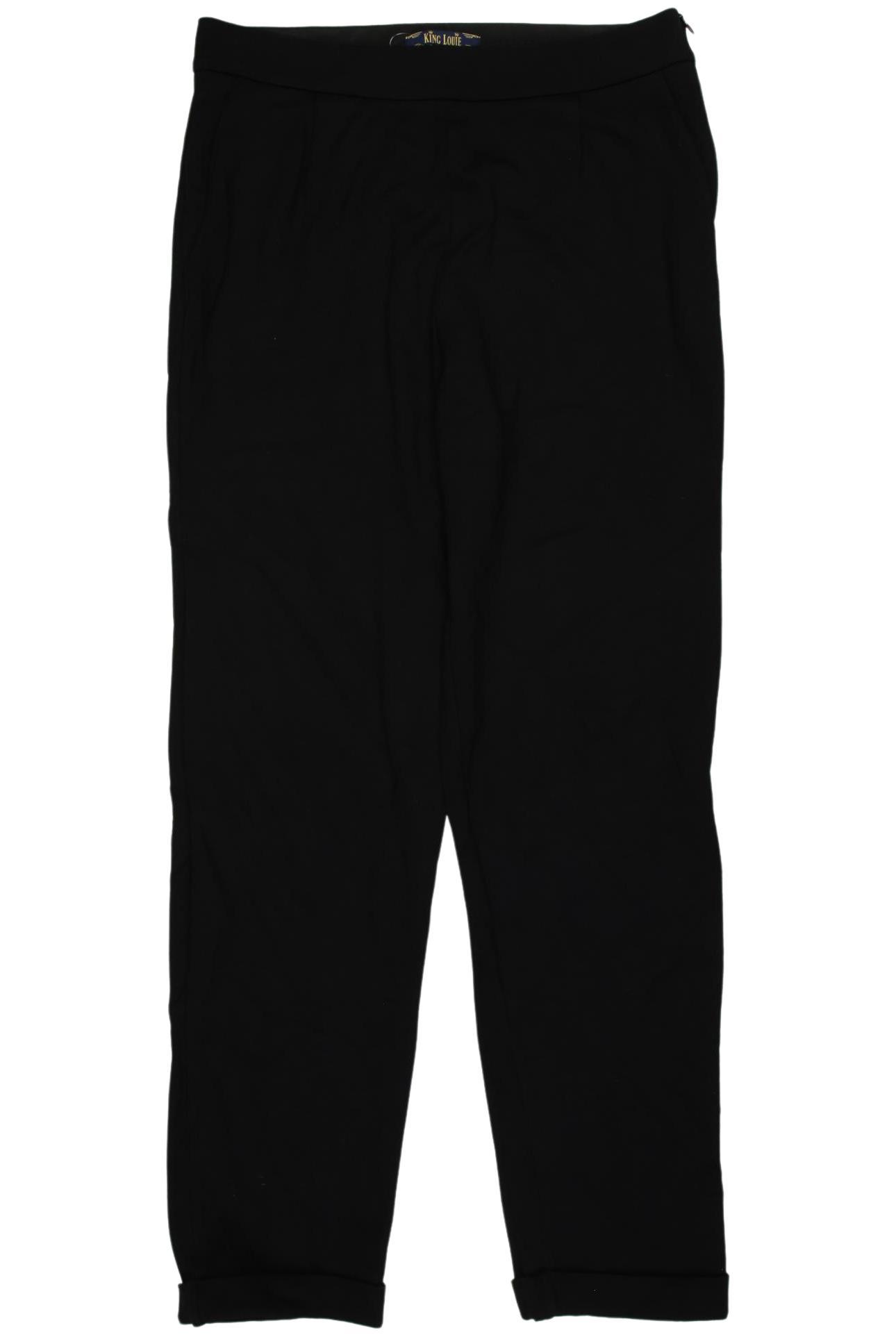 

King Louie Damen Stoffhose, schwarz, Gr. 0