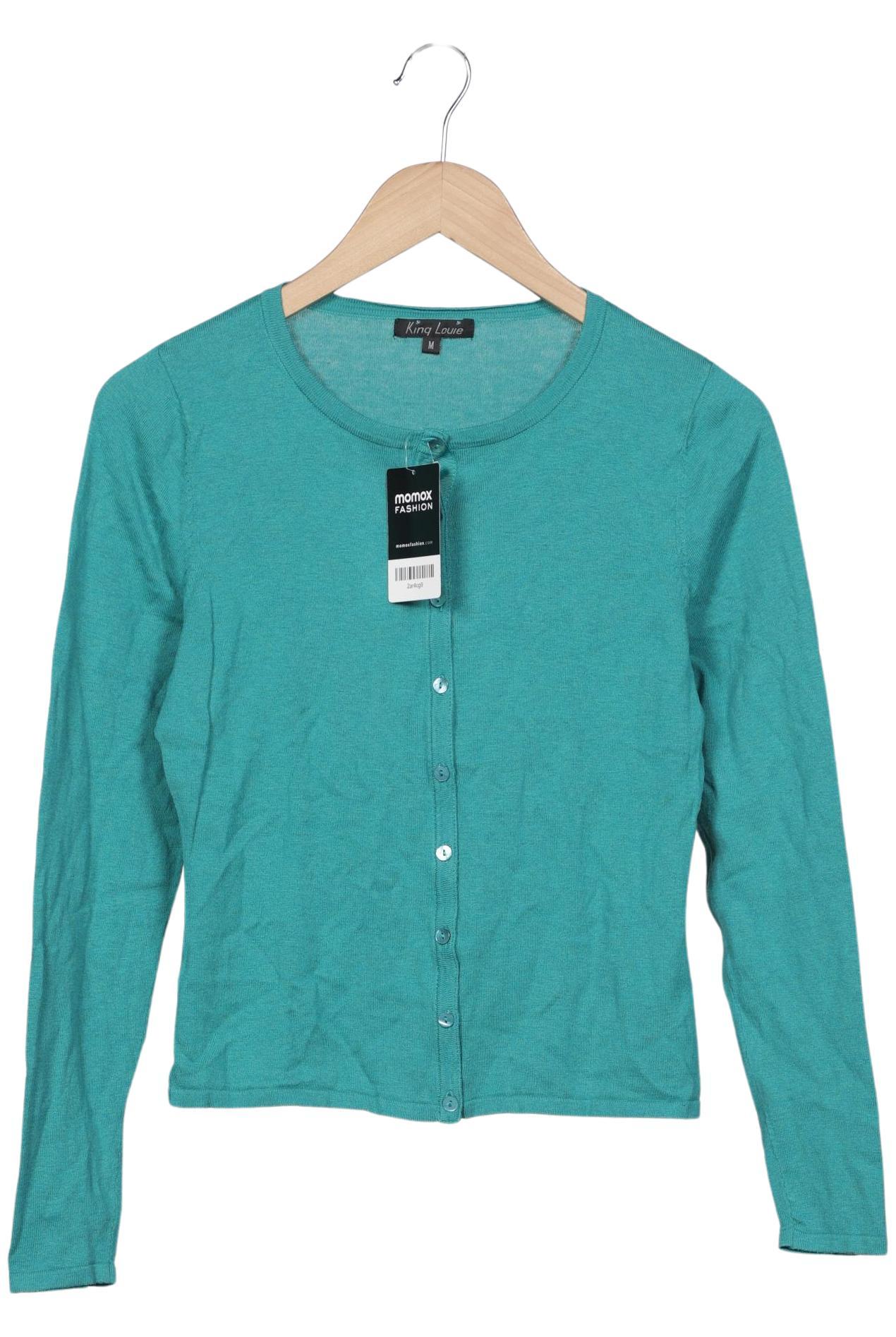 

King Louie Damen Strickjacke, türkis, Gr. 38