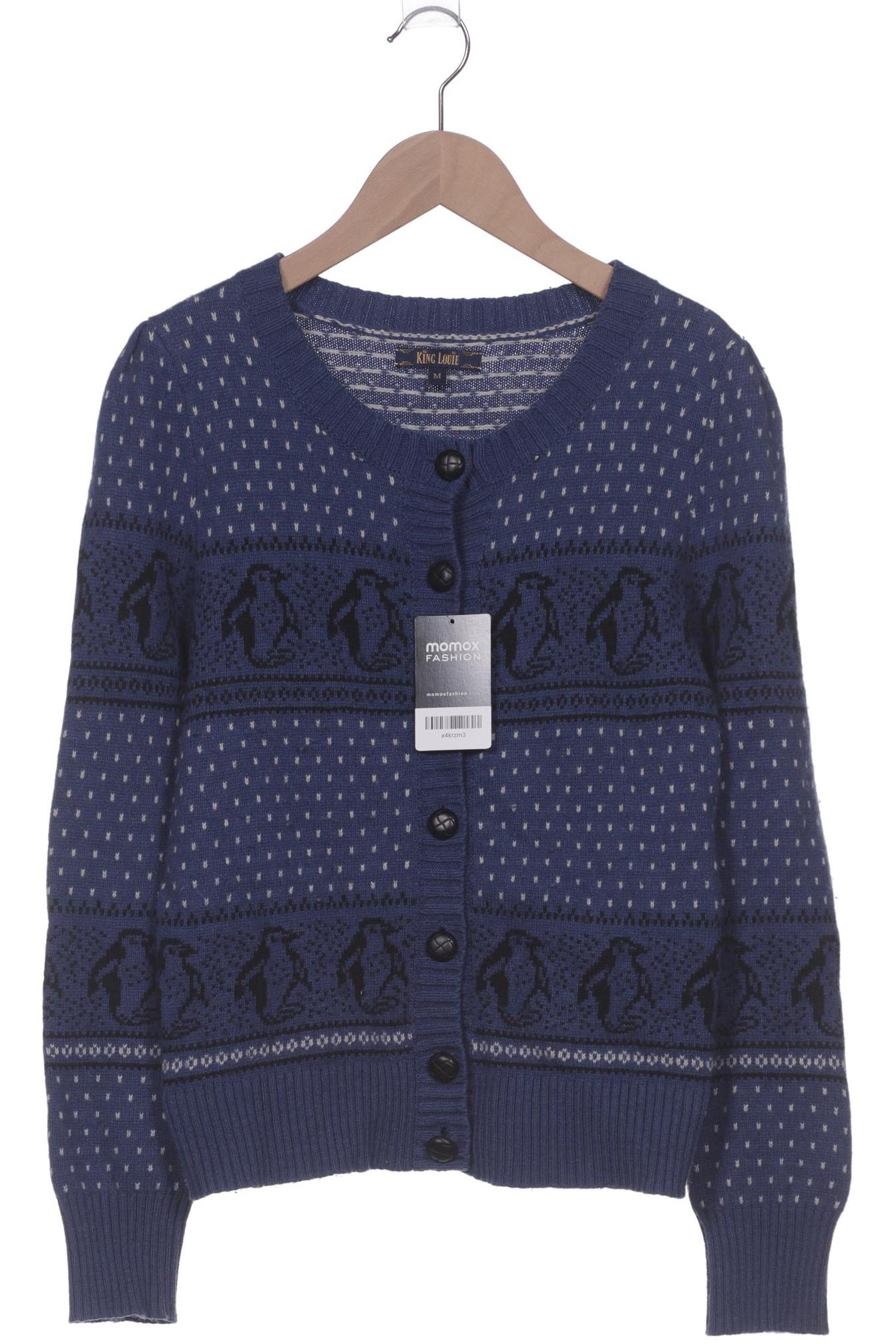 

King Louie Damen Strickjacke, marineblau, Gr. 38