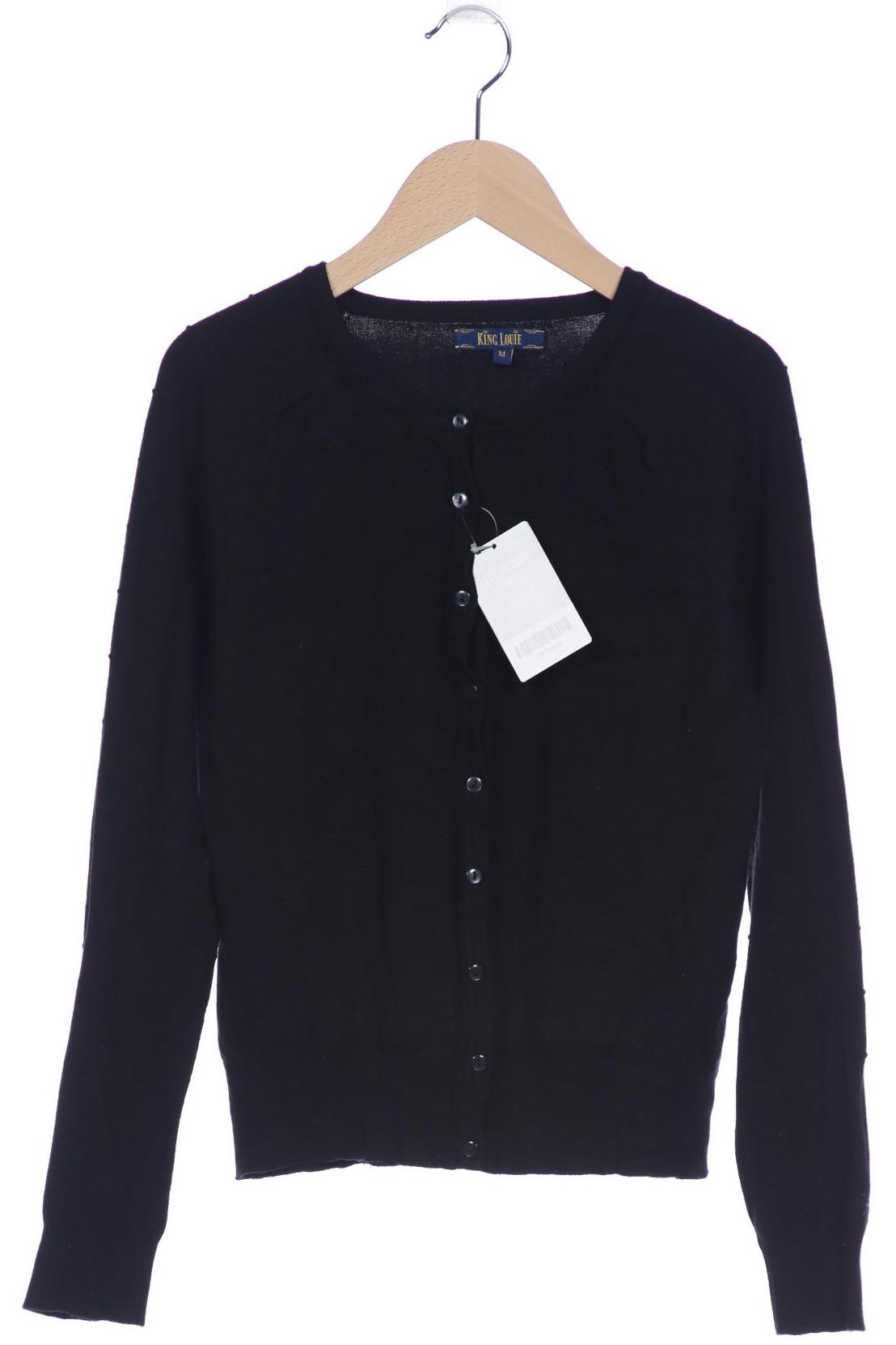 

King Louie Damen Strickjacke, schwarz, Gr. 38