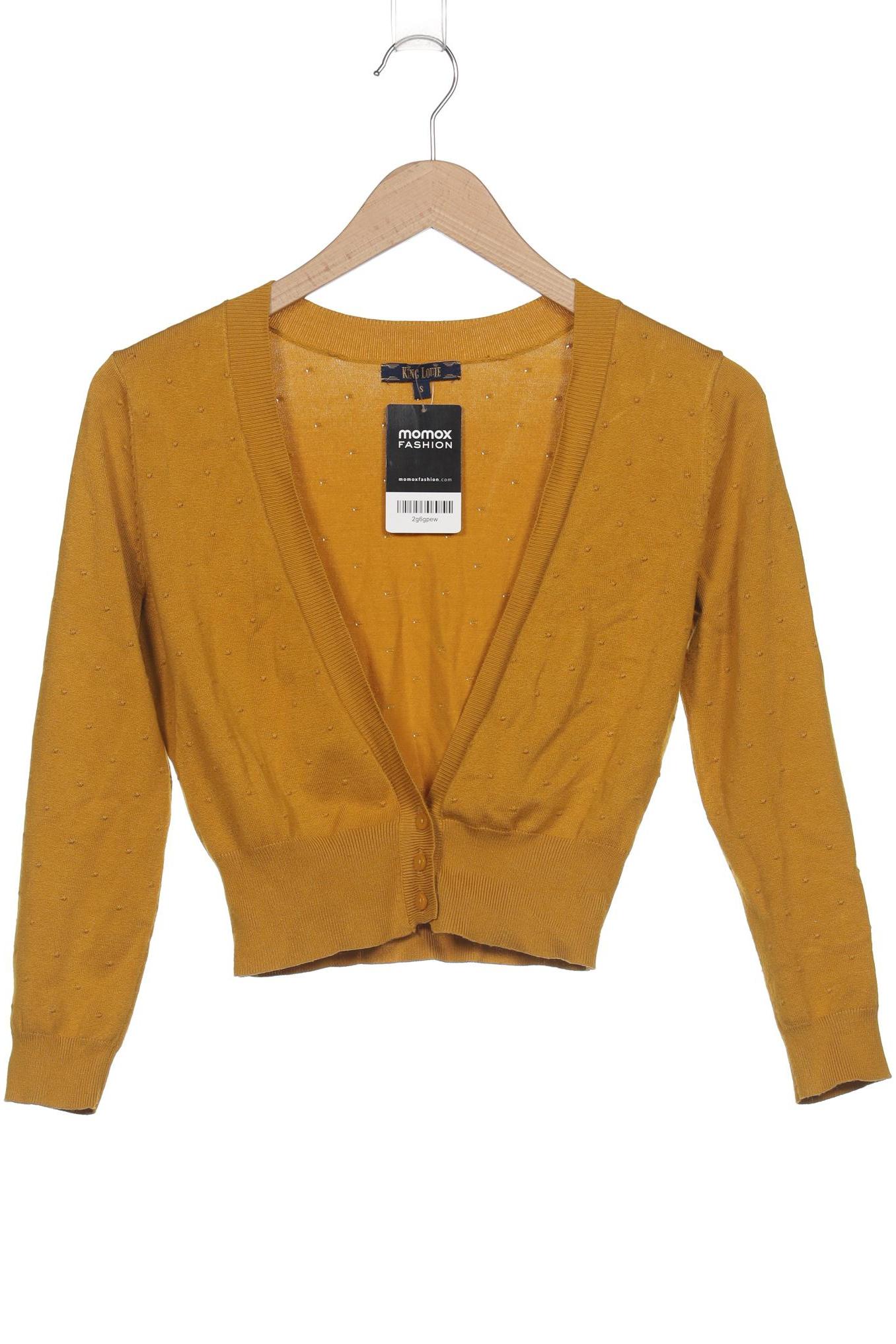 

King Louie Damen Strickjacke, orange, Gr. 36
