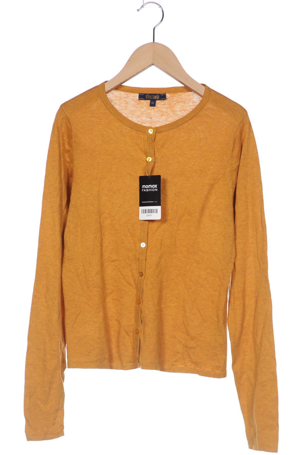 

King Louie Damen Strickjacke, gelb, Gr. 38