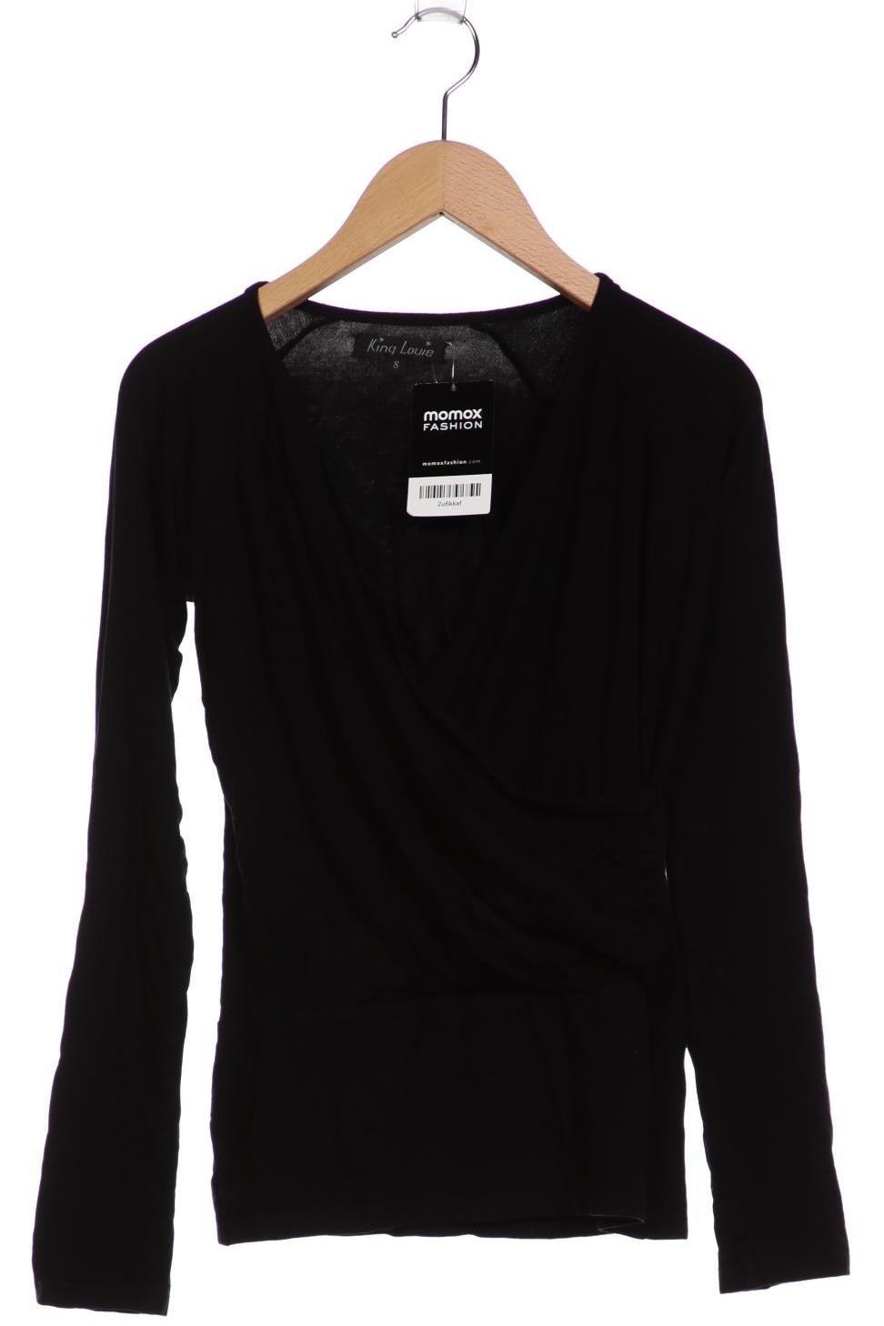 

King Louie Damen Langarmshirt, schwarz, Gr. 36