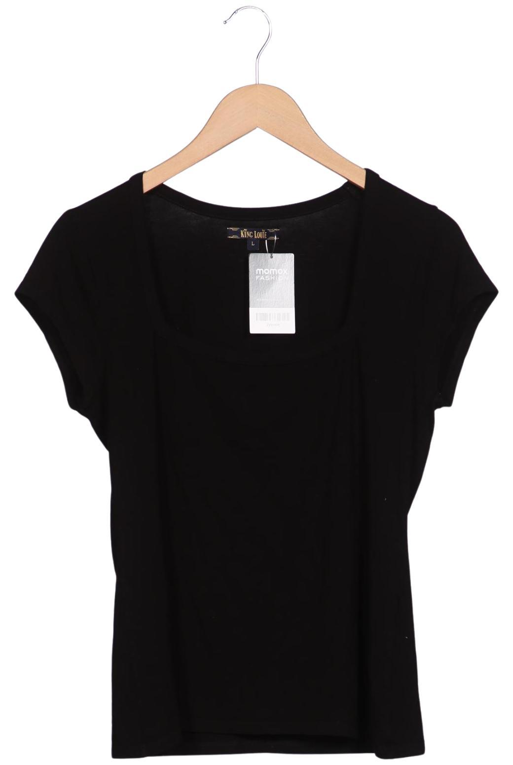 

King Louie Damen T-Shirt, schwarz, Gr. 42