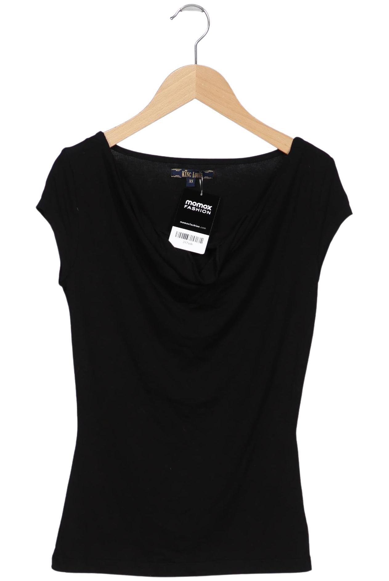 

King Louie Damen T-Shirt, schwarz, Gr. 34