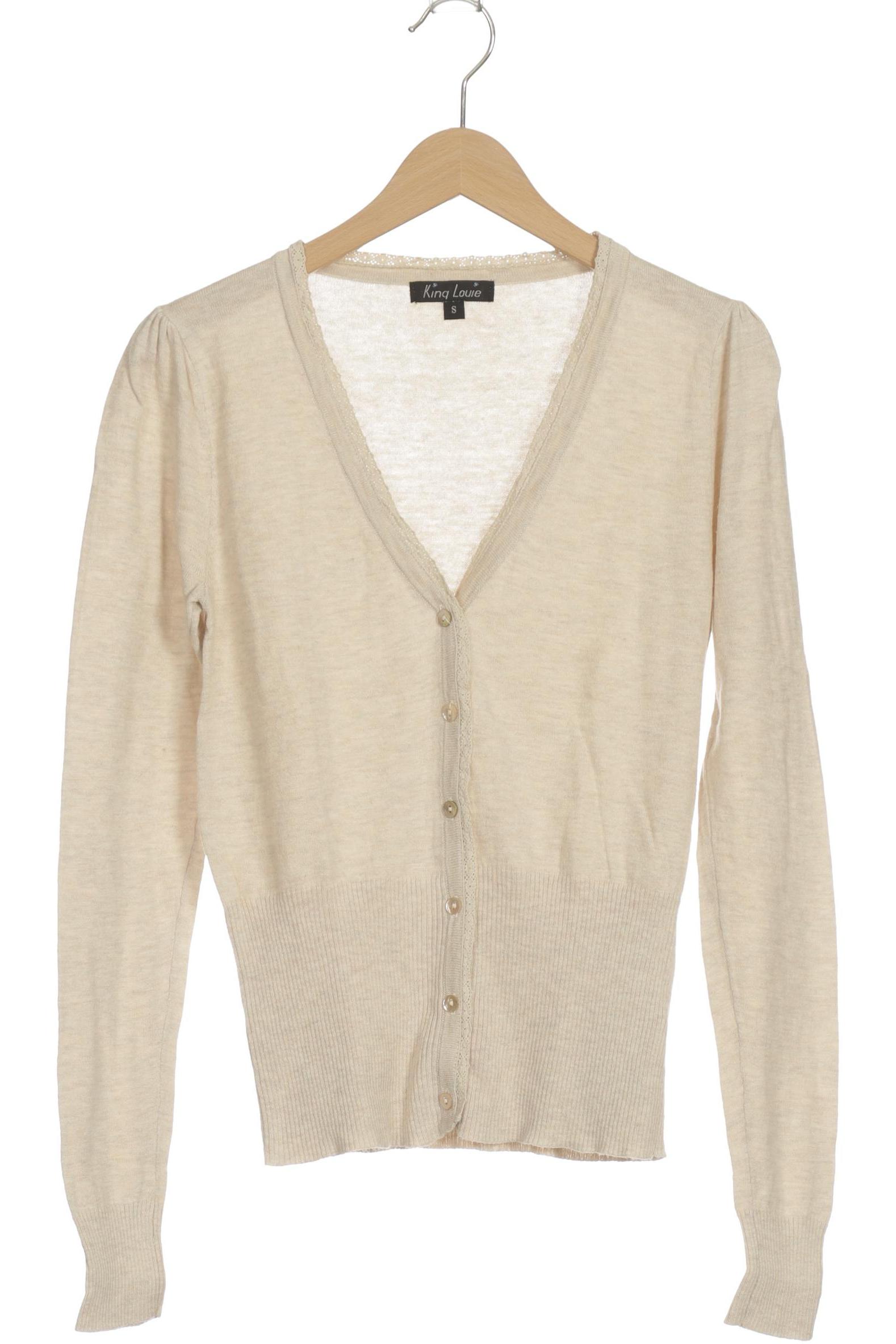 

King Louie Damen Strickjacke, beige, Gr. 36