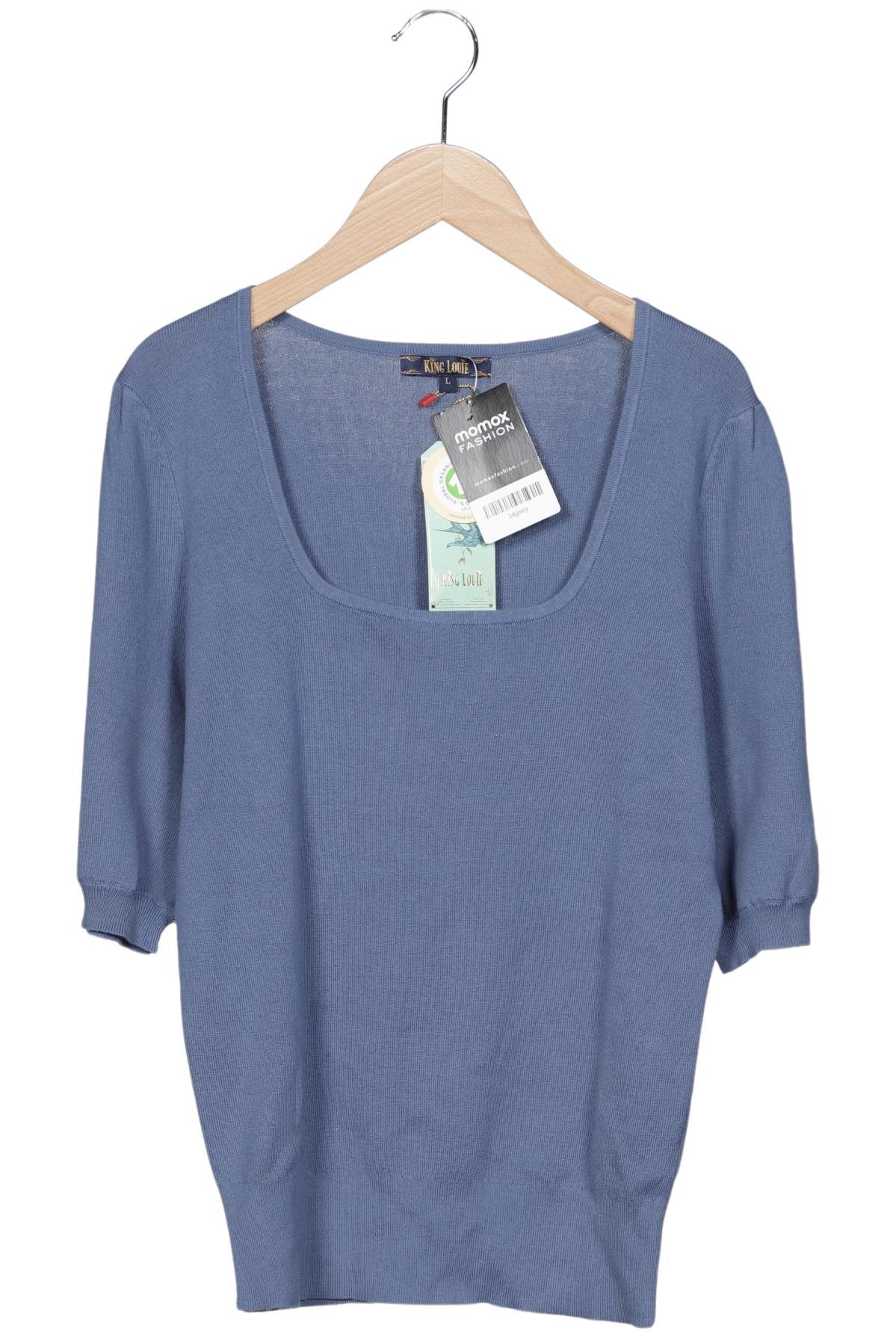 

King Louie Damen Pullover, blau, Gr. 42