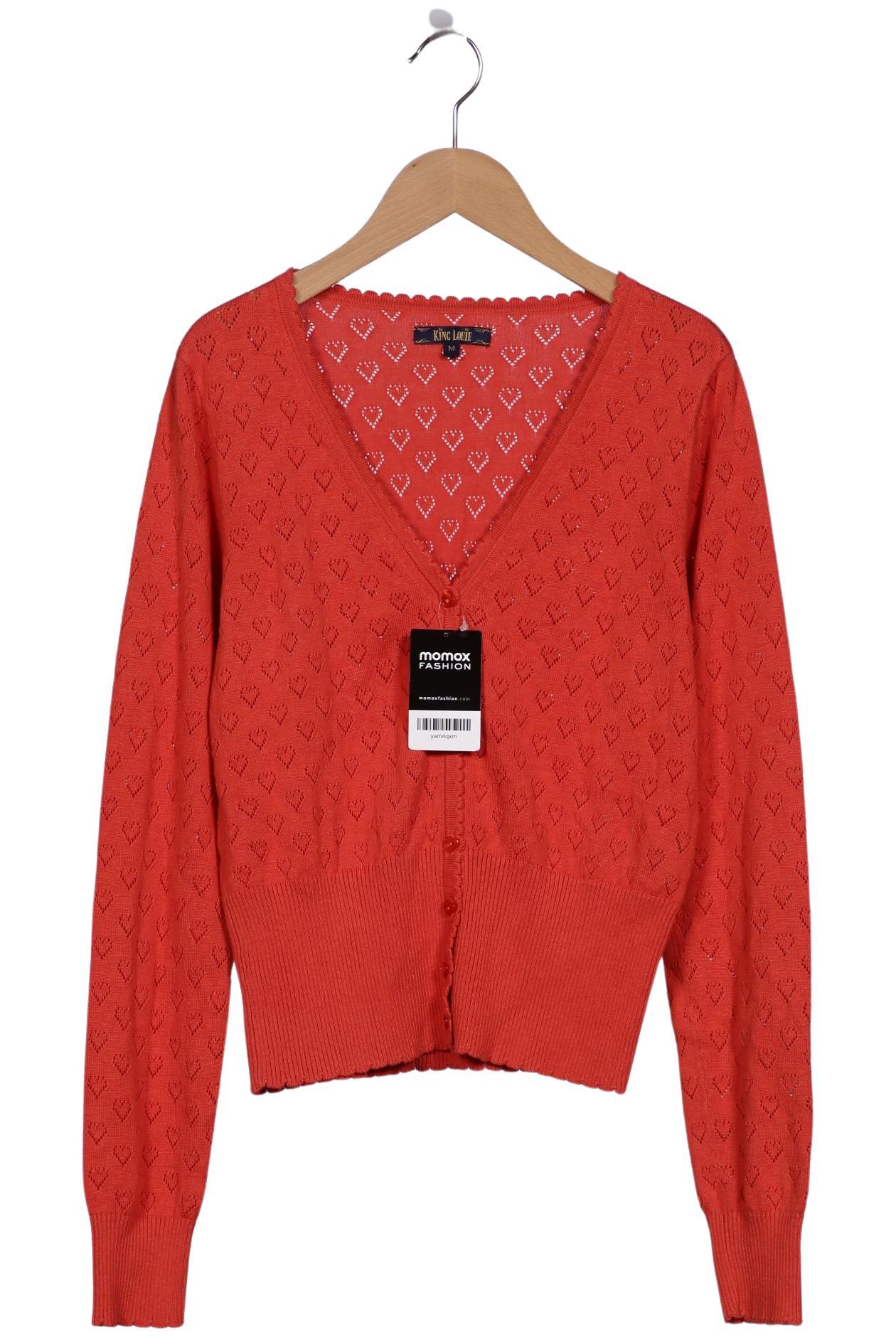 

King Louie Damen Strickjacke, rot, Gr. 38