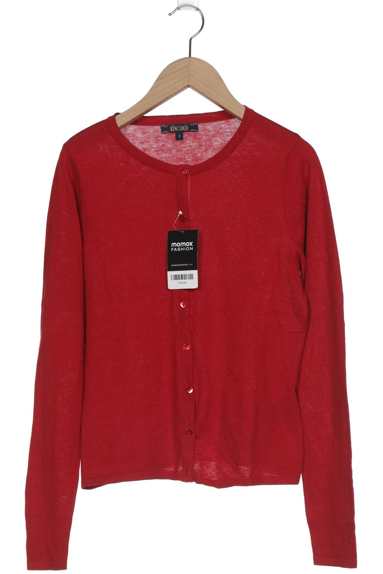 

King Louie Damen Strickjacke, rot, Gr. 36