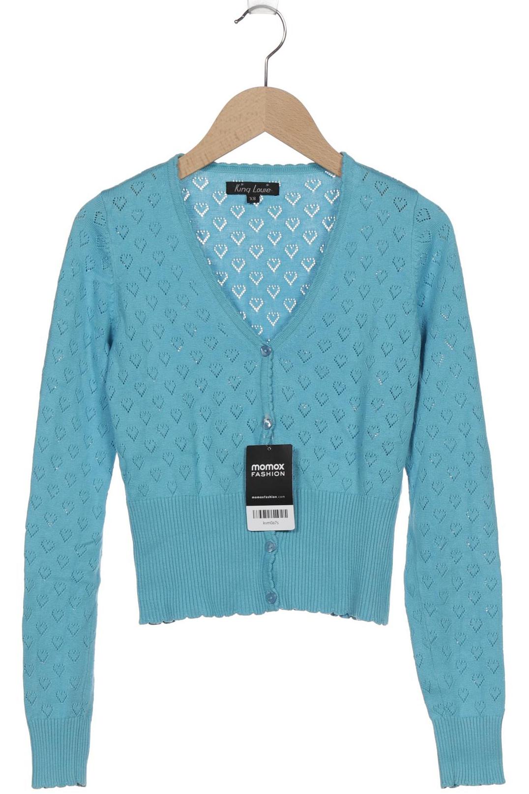 

KING LOUIE Damen Strickjacke, blau
