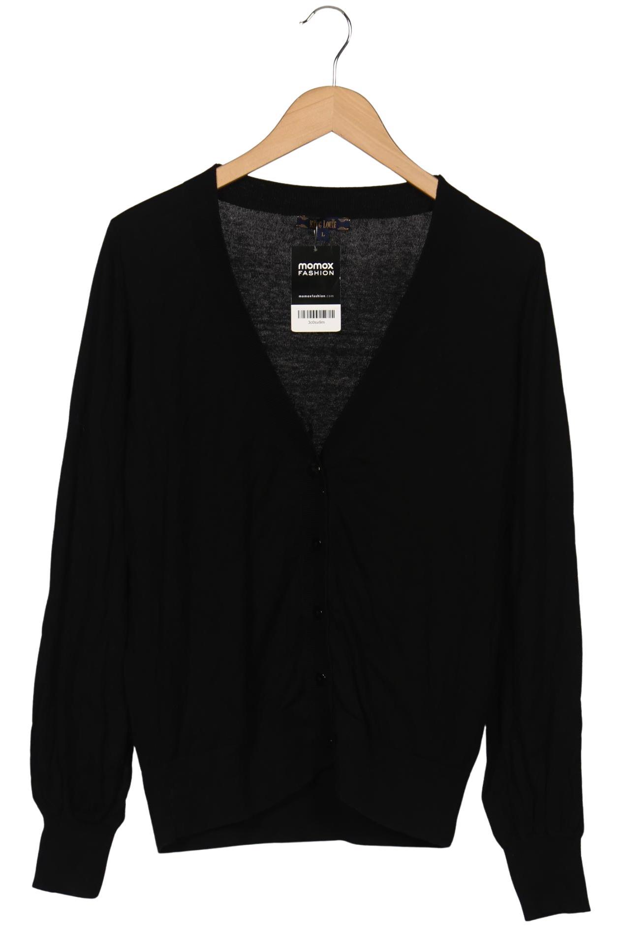 

King Louie Damen Strickjacke, schwarz, Gr. 42