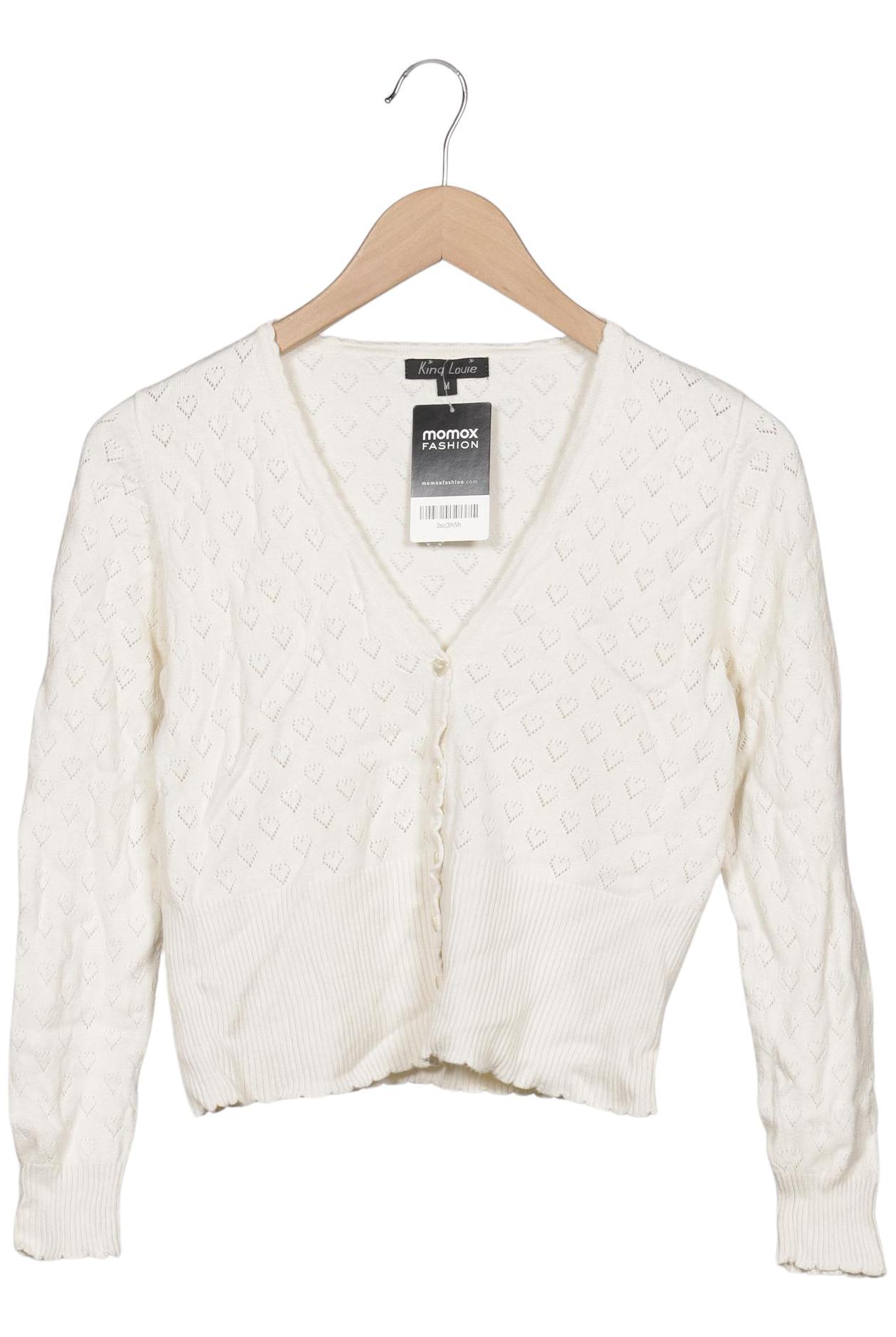 

King Louie Damen Strickjacke, cremeweiß, Gr. 38