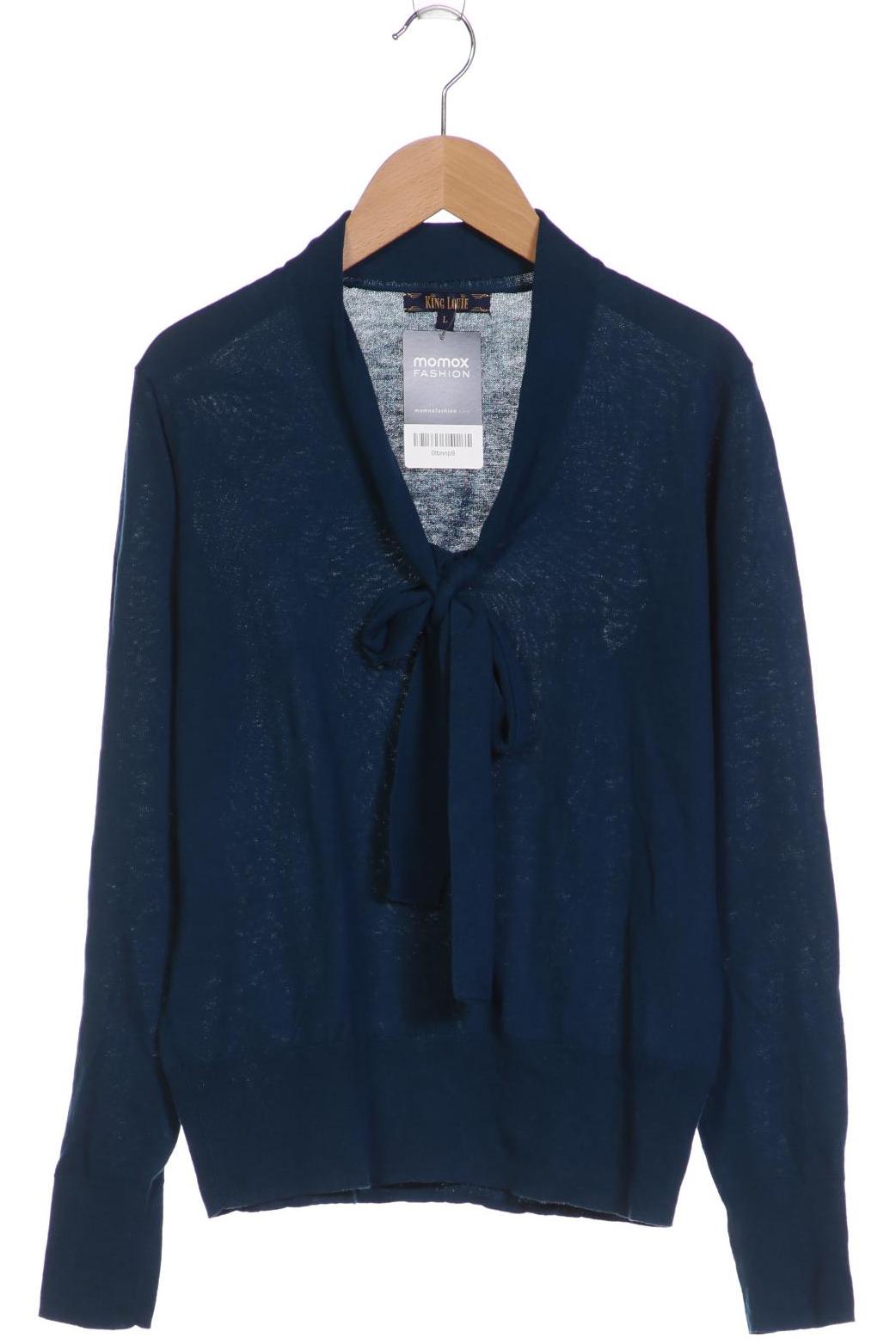 

King Louie Damen Pullover, blau, Gr. 42