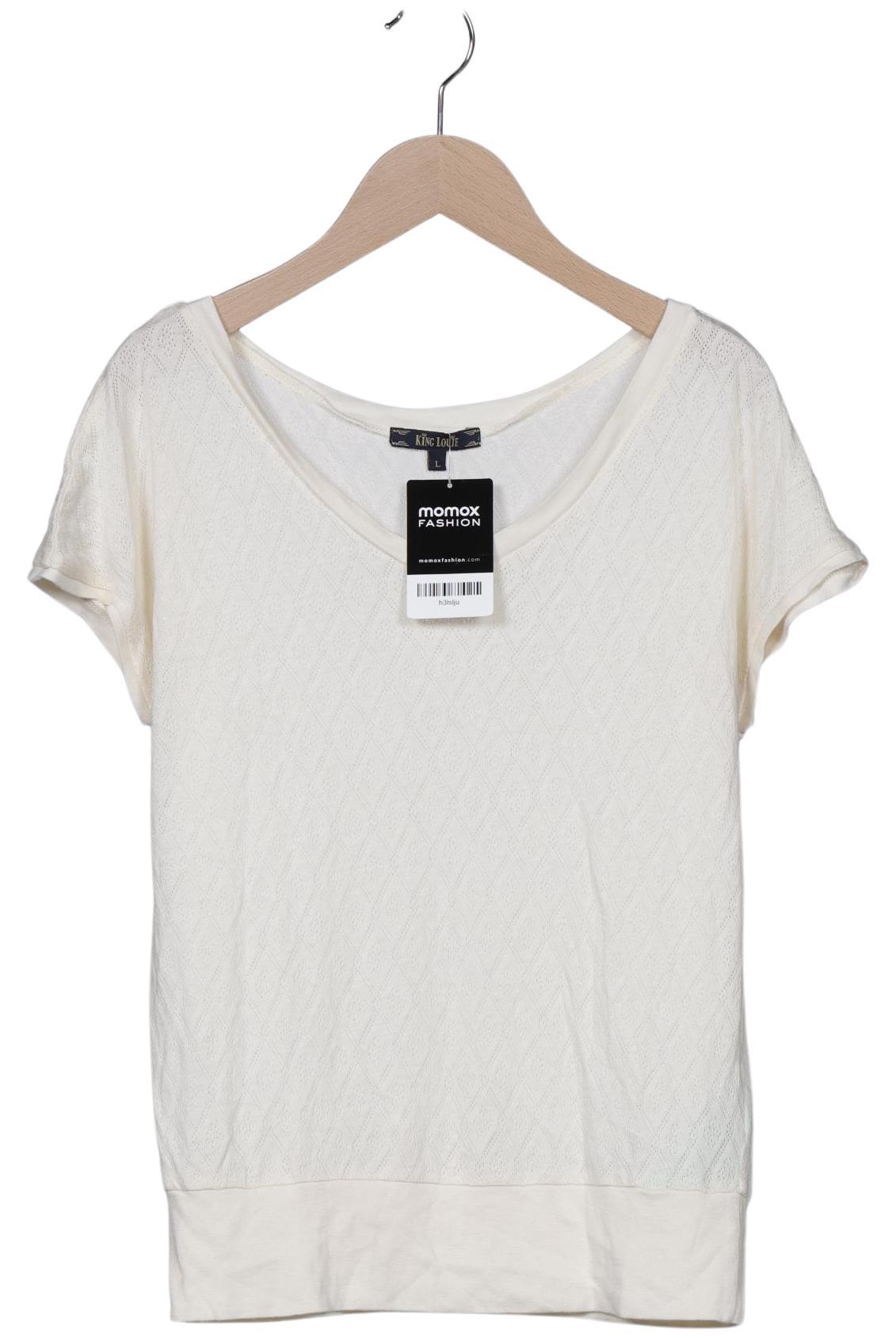 

King Louie Damen T-Shirt, cremeweiß, Gr. 42