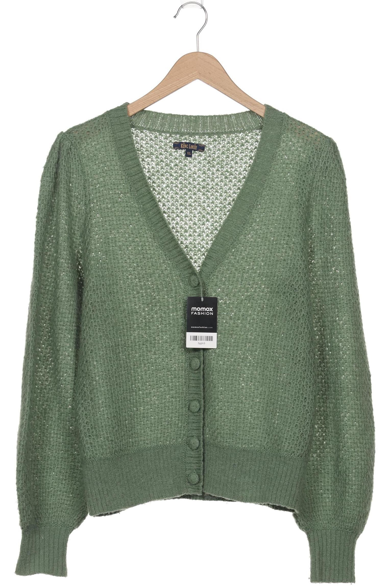 

King Louie Damen Strickjacke, grün, Gr. 44