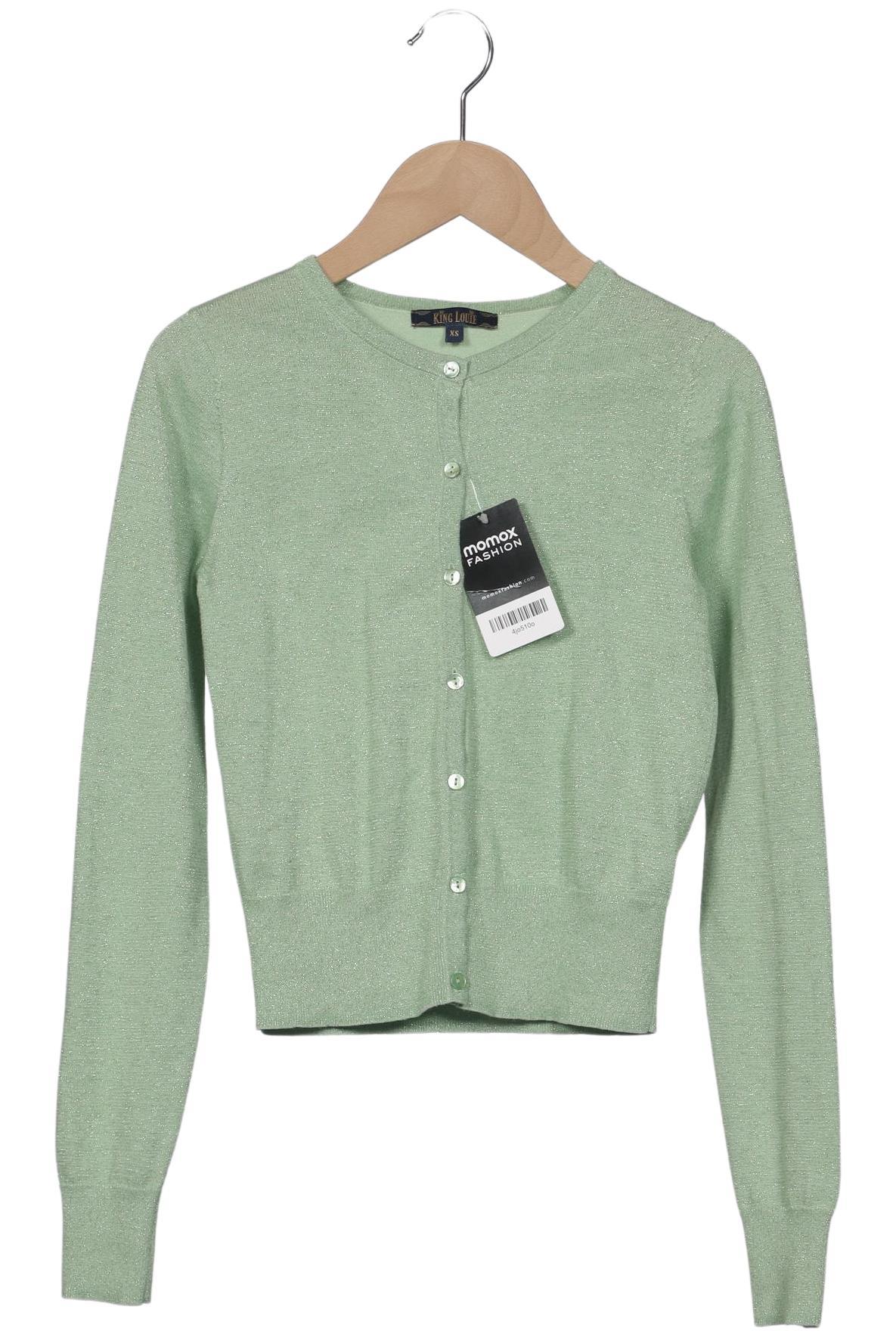 

King Louie Damen Strickjacke, hellgrün, Gr. 34