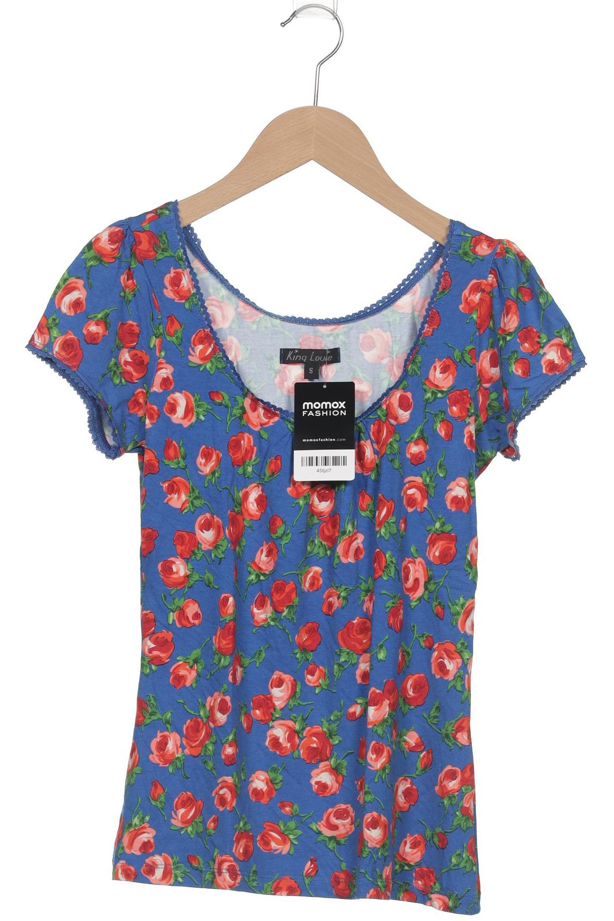 

King Louie Damen T-Shirt, blau, Gr. 36