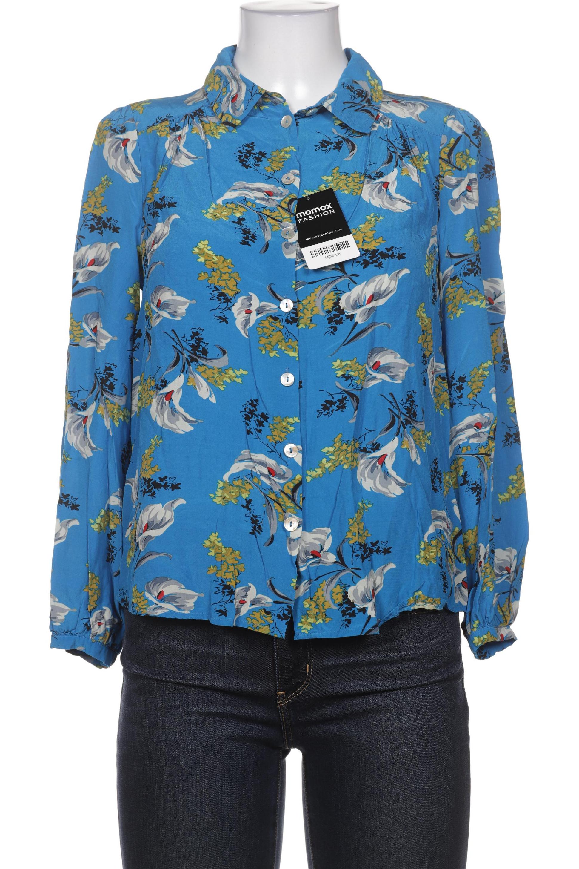 

King Louie Damen Bluse, blau, Gr. 38