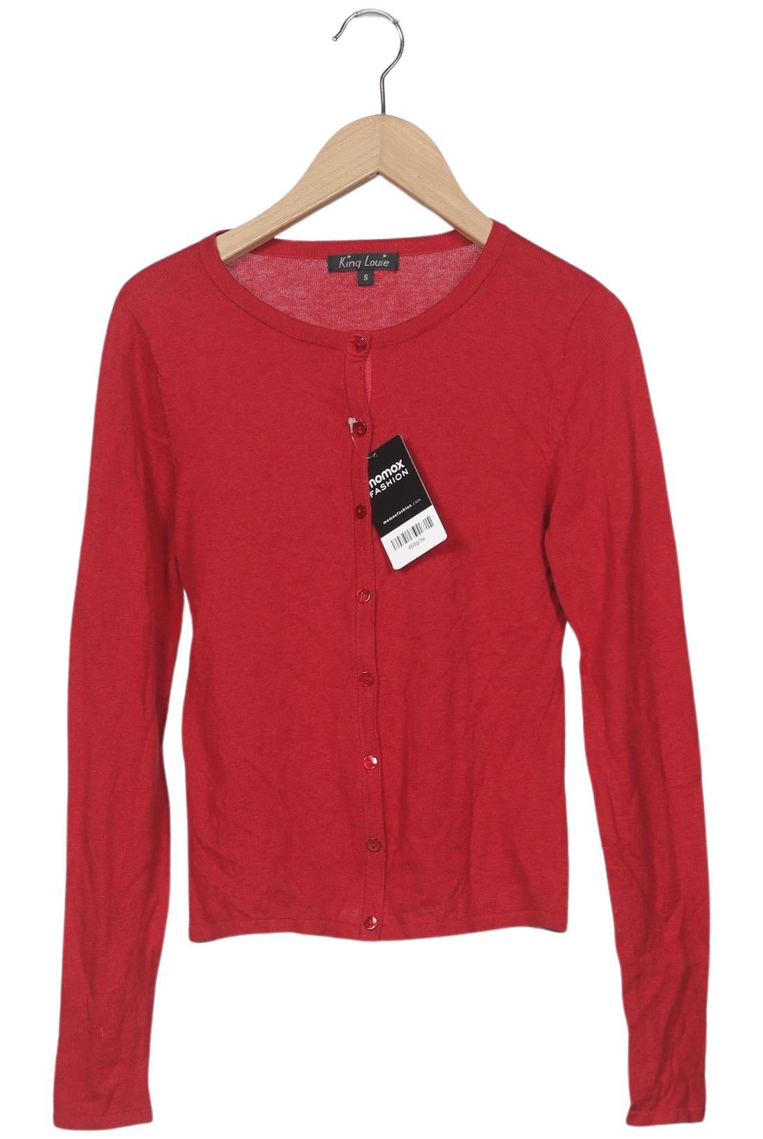 

King Louie Damen Strickjacke, rot, Gr. 36