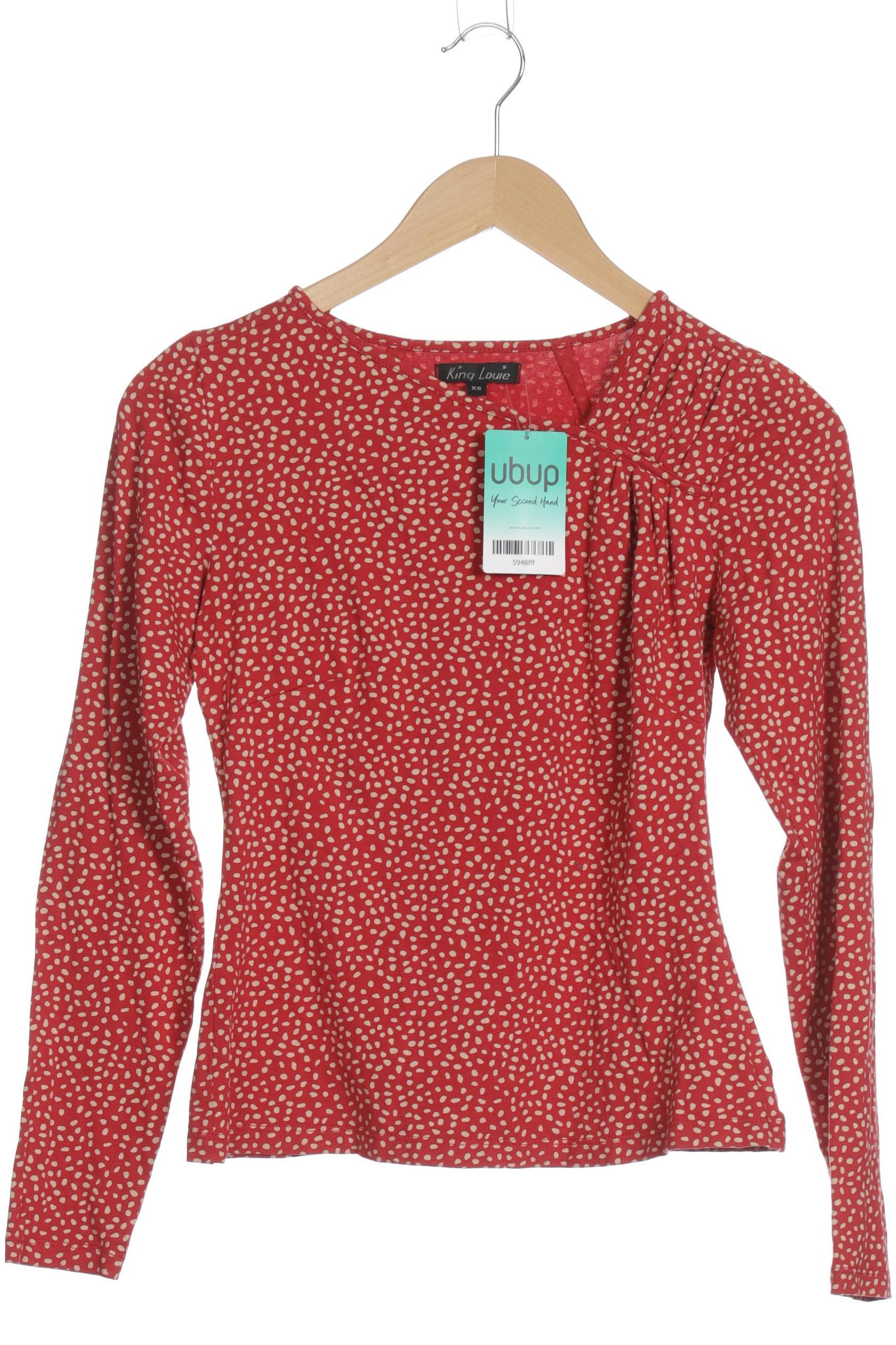 

King Louie Damen Langarmshirt, rot, Gr. 34