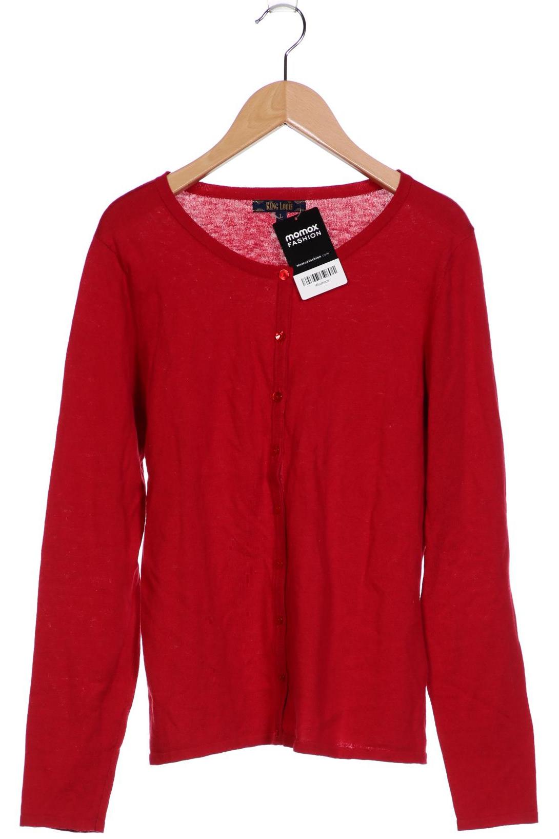 

King Louie Damen Strickjacke, rot, Gr. 42