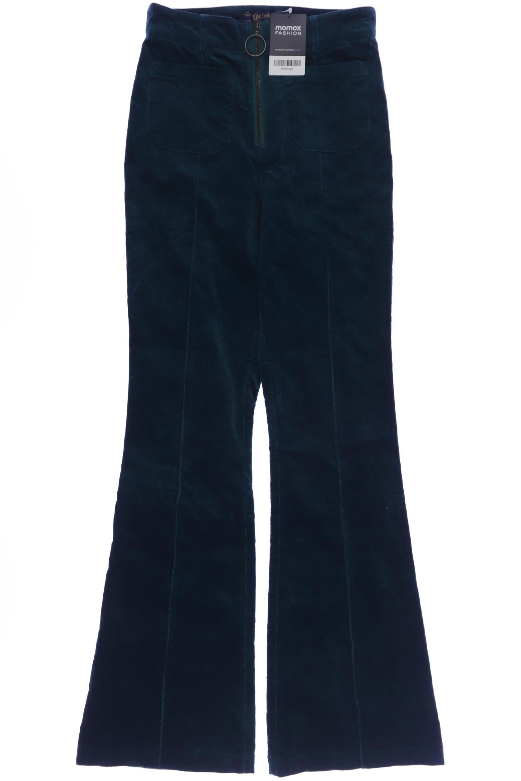 

King Louie Damen Stoffhose, türkis, Gr. 34