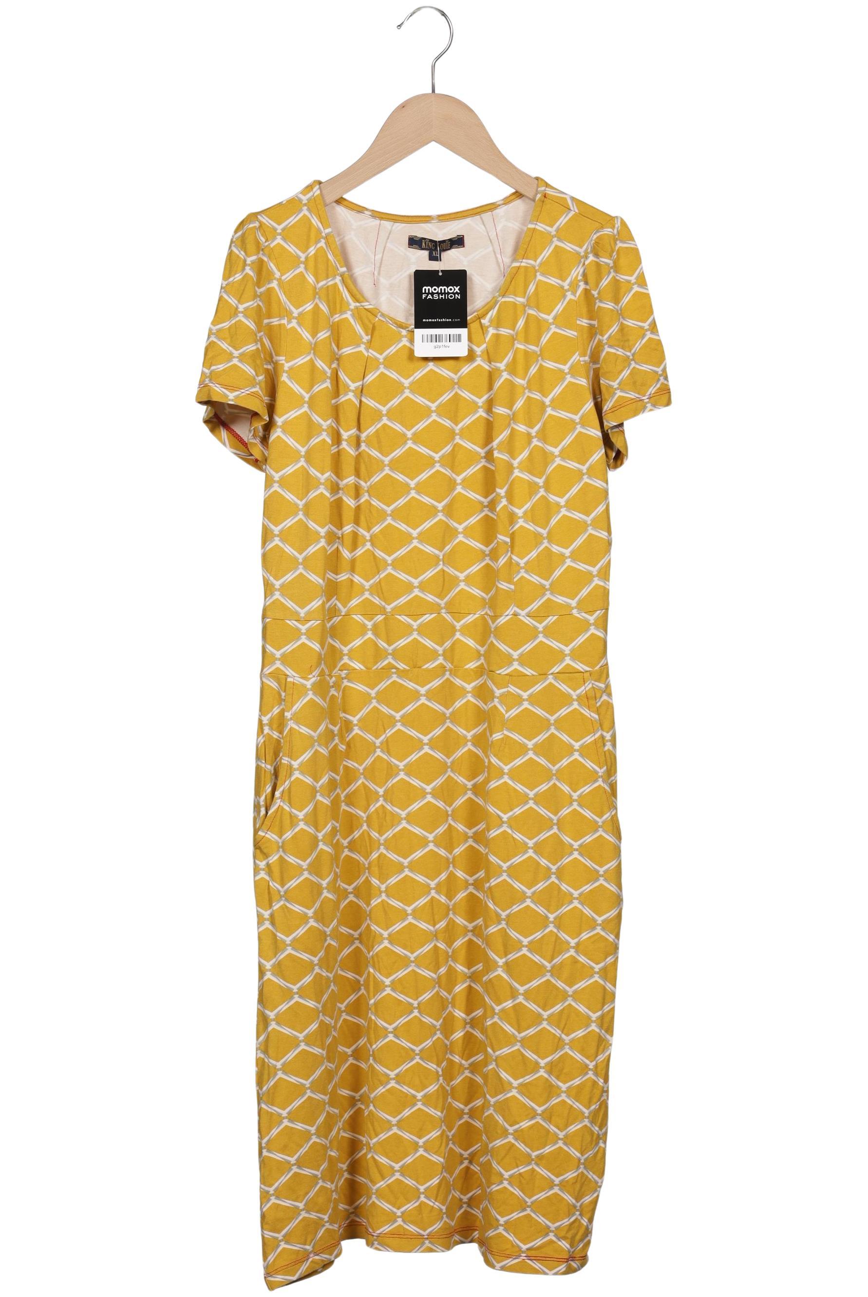 

King Louie Damen Kleid, gelb, Gr. 44