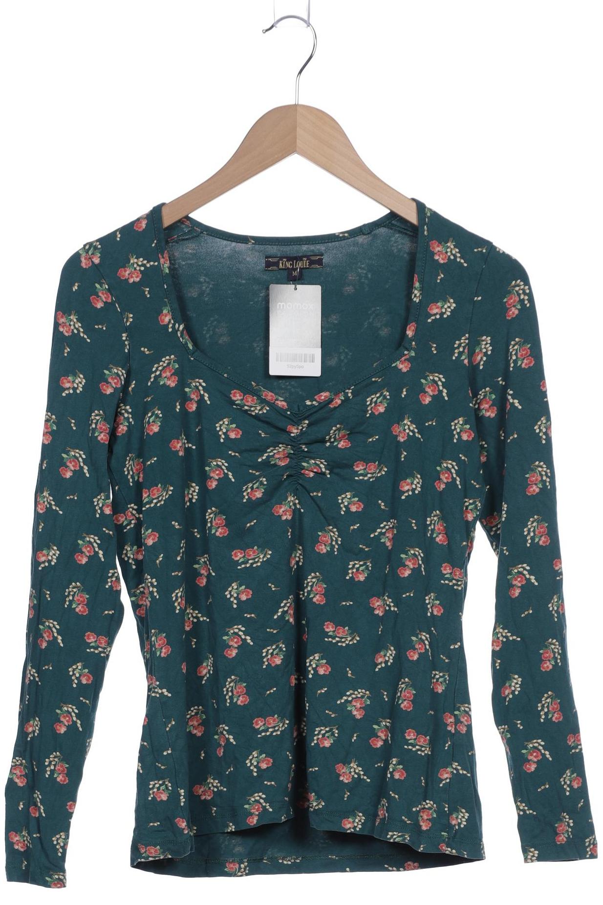 

King Louie Damen Langarmshirt, türkis, Gr. 38