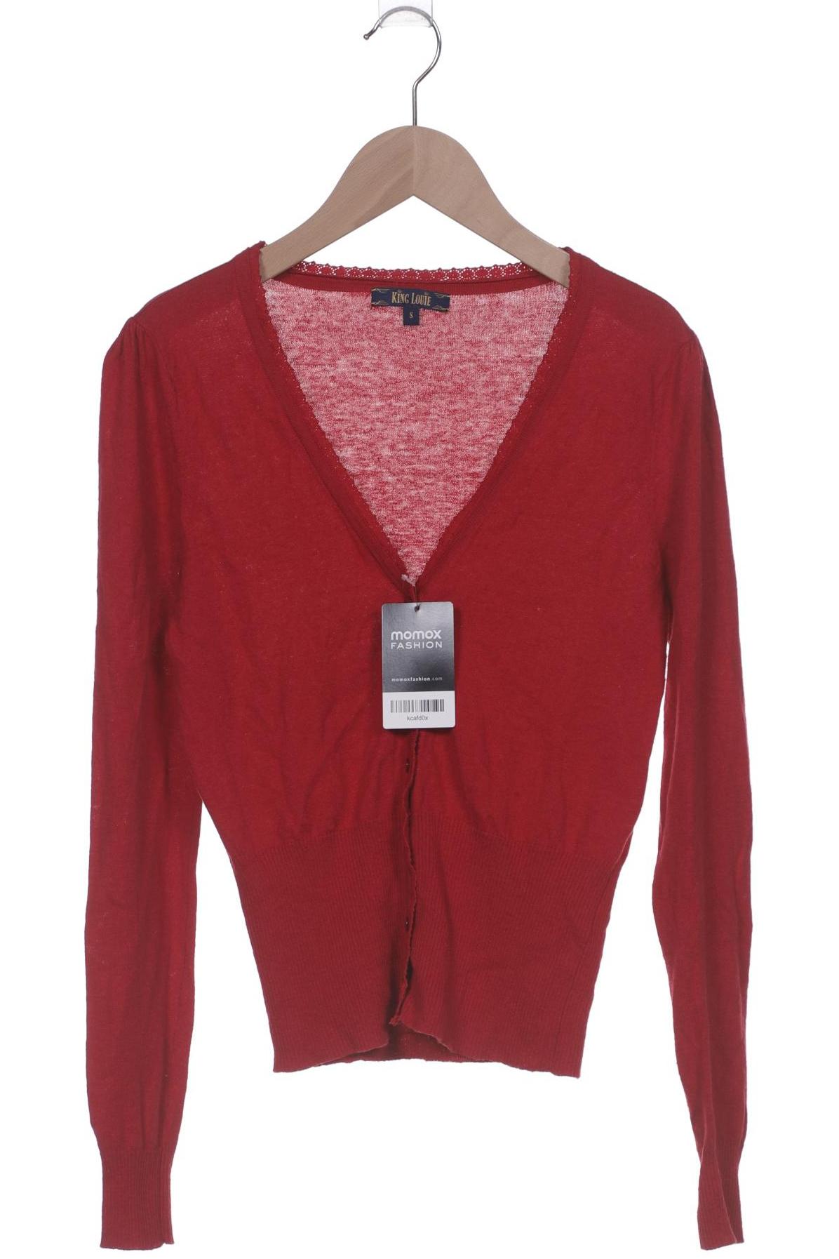 

King Louie Damen Strickjacke, rot, Gr. 36
