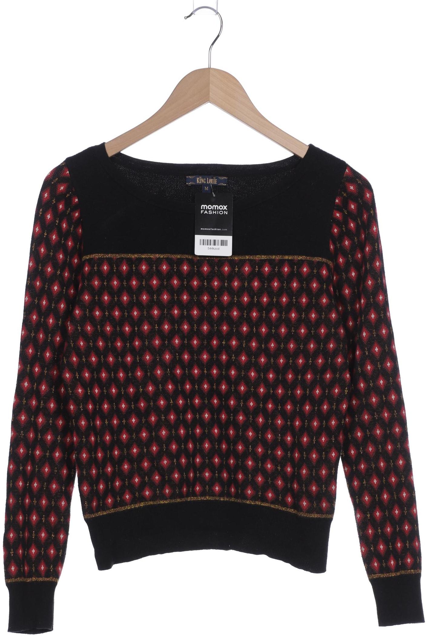 

King Louie Damen Pullover, schwarz, Gr. 38
