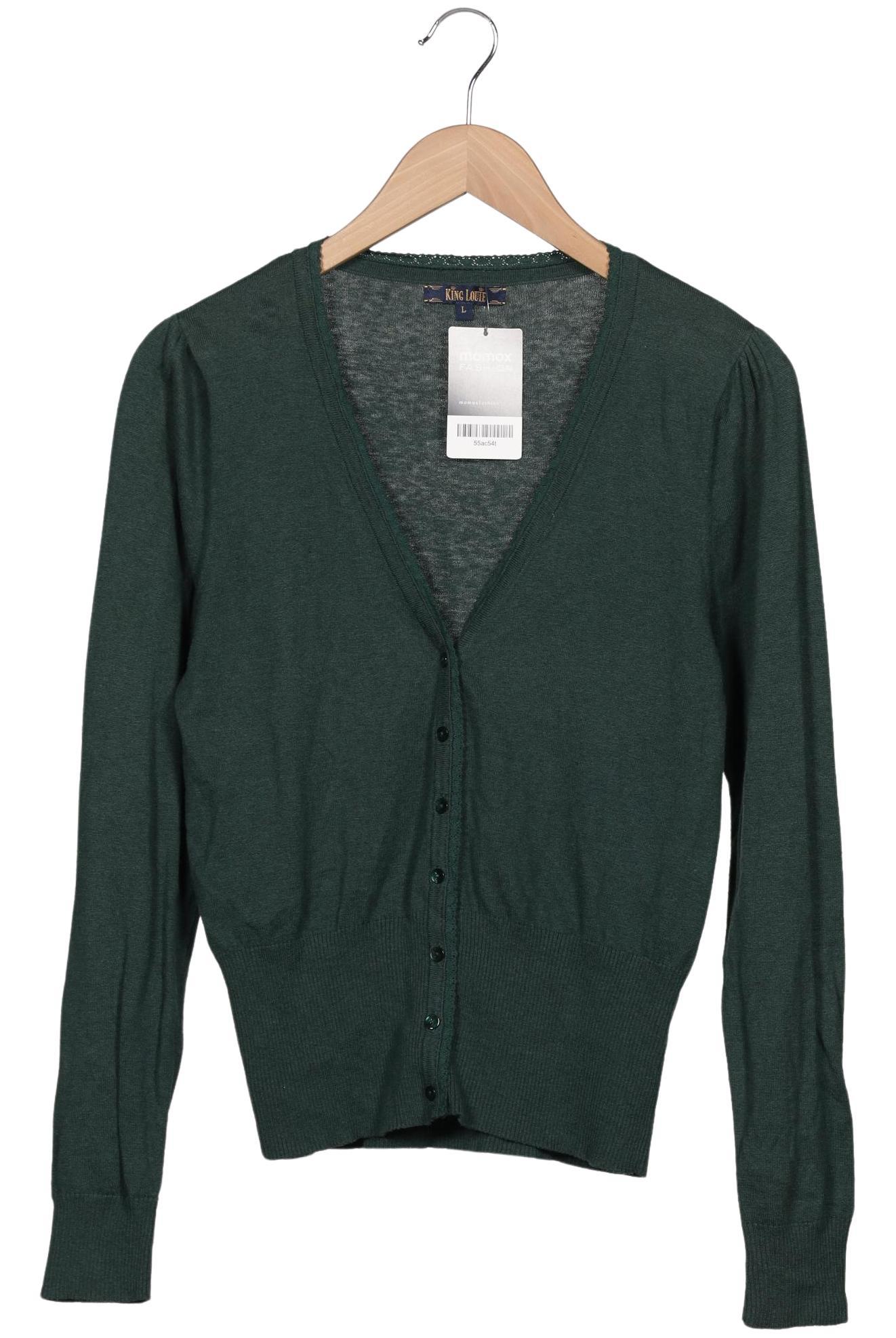 

King Louie Damen Strickjacke, grün, Gr. 42