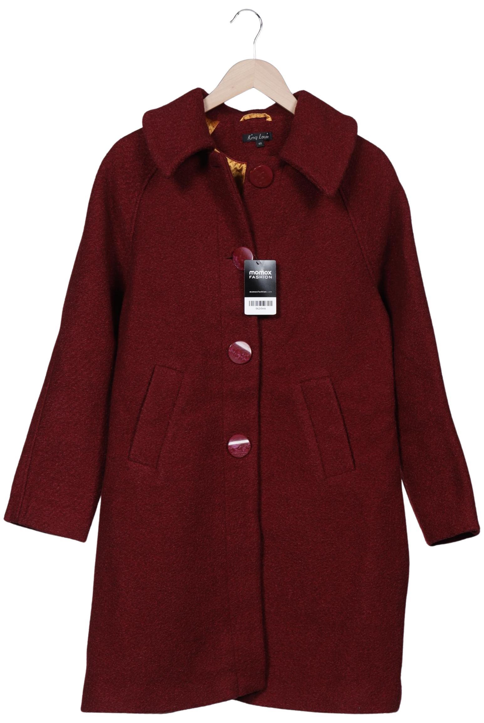 

King Louie Damen Mantel, bordeaux, Gr. 40