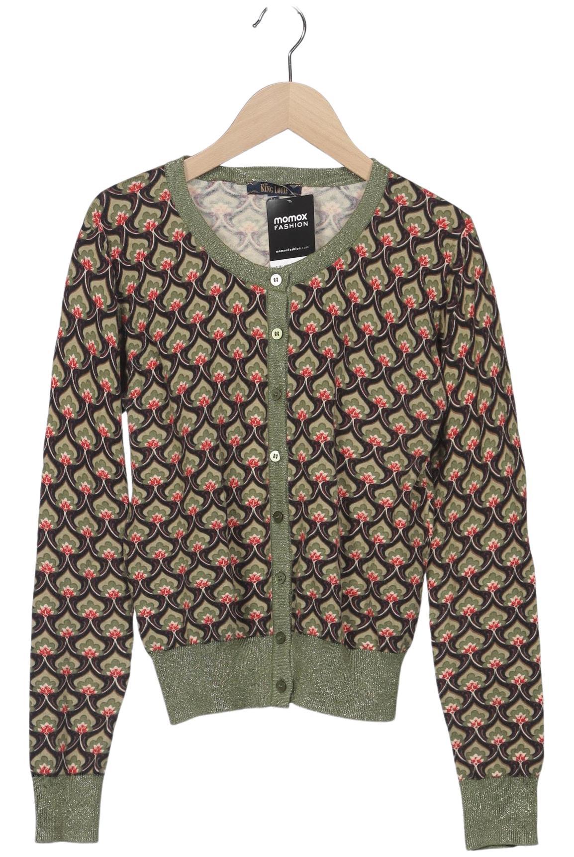 

King Louie Damen Strickjacke, grün, Gr. 38