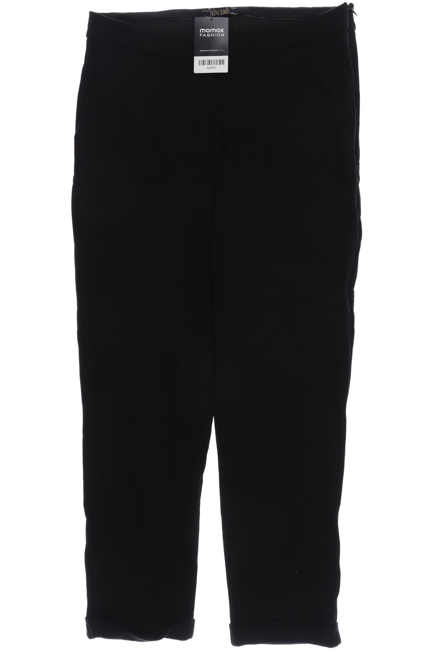 

King Louie Damen Stoffhose, schwarz, Gr. 0