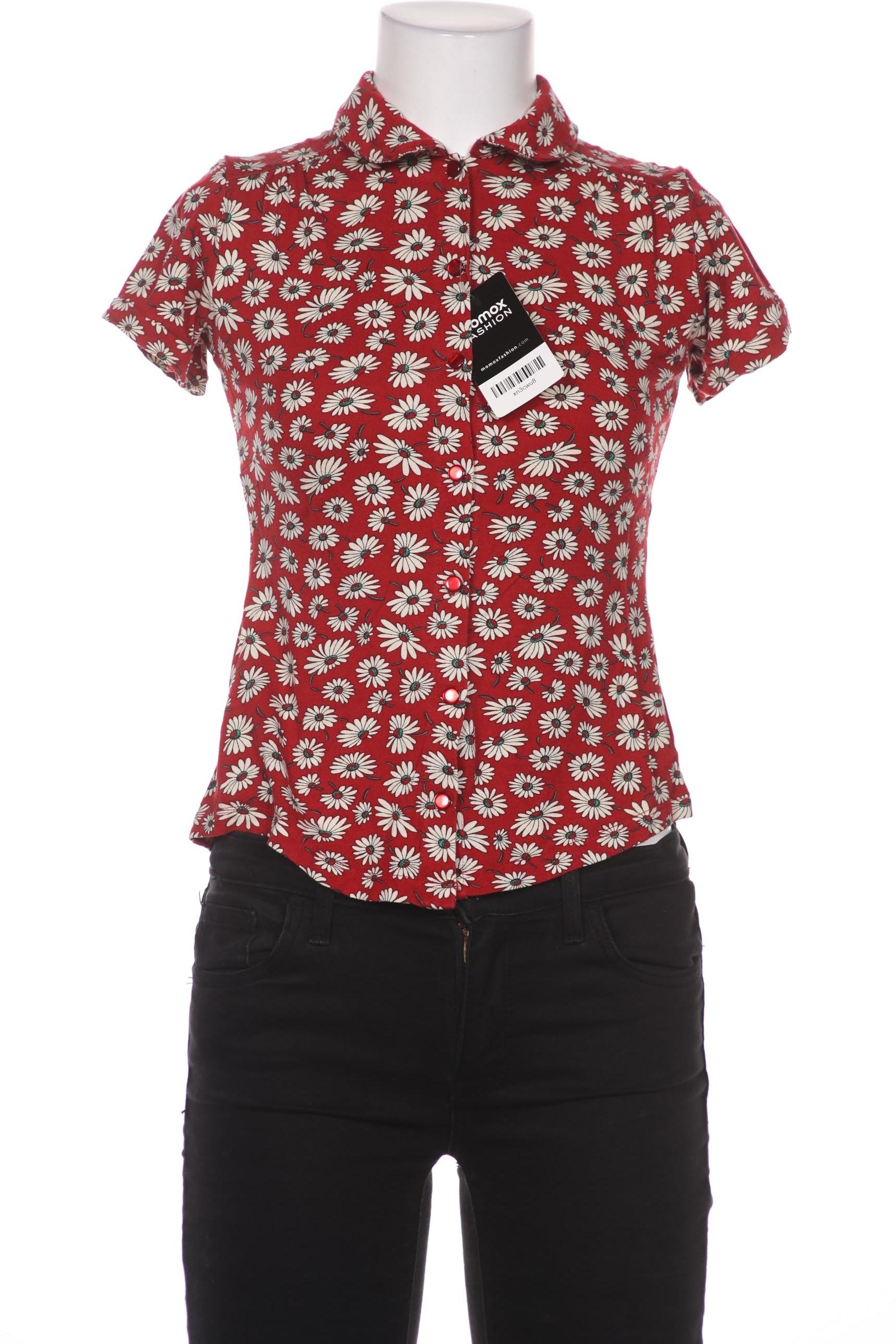 

King Louie Damen Bluse, rot, Gr. 36