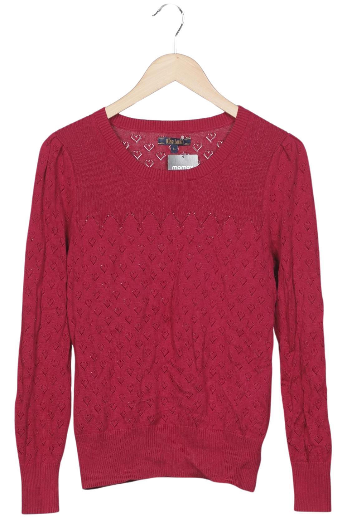 

King Louie Damen Pullover, rot, Gr. 42