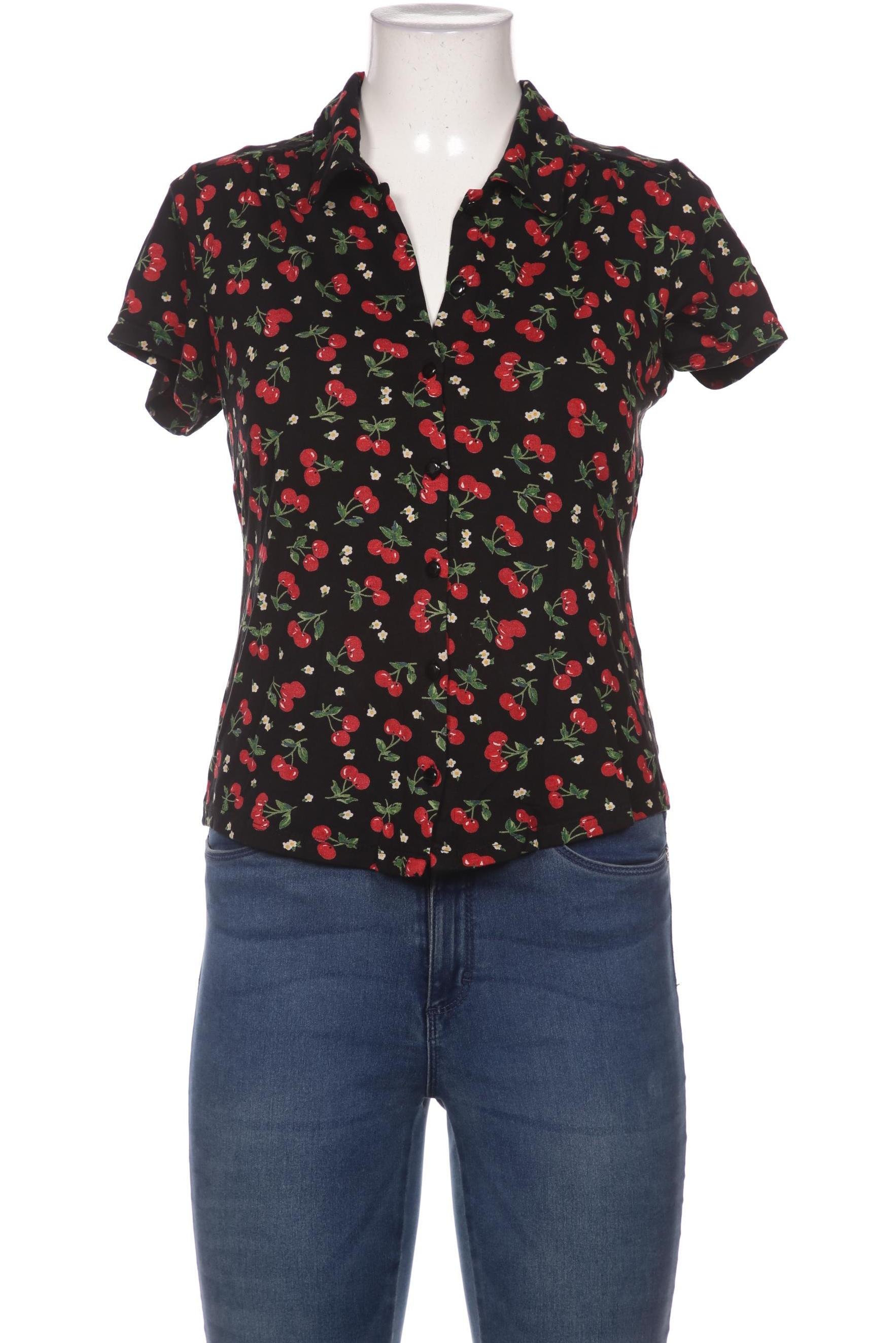 

King Louie Damen Bluse, schwarz, Gr. 42
