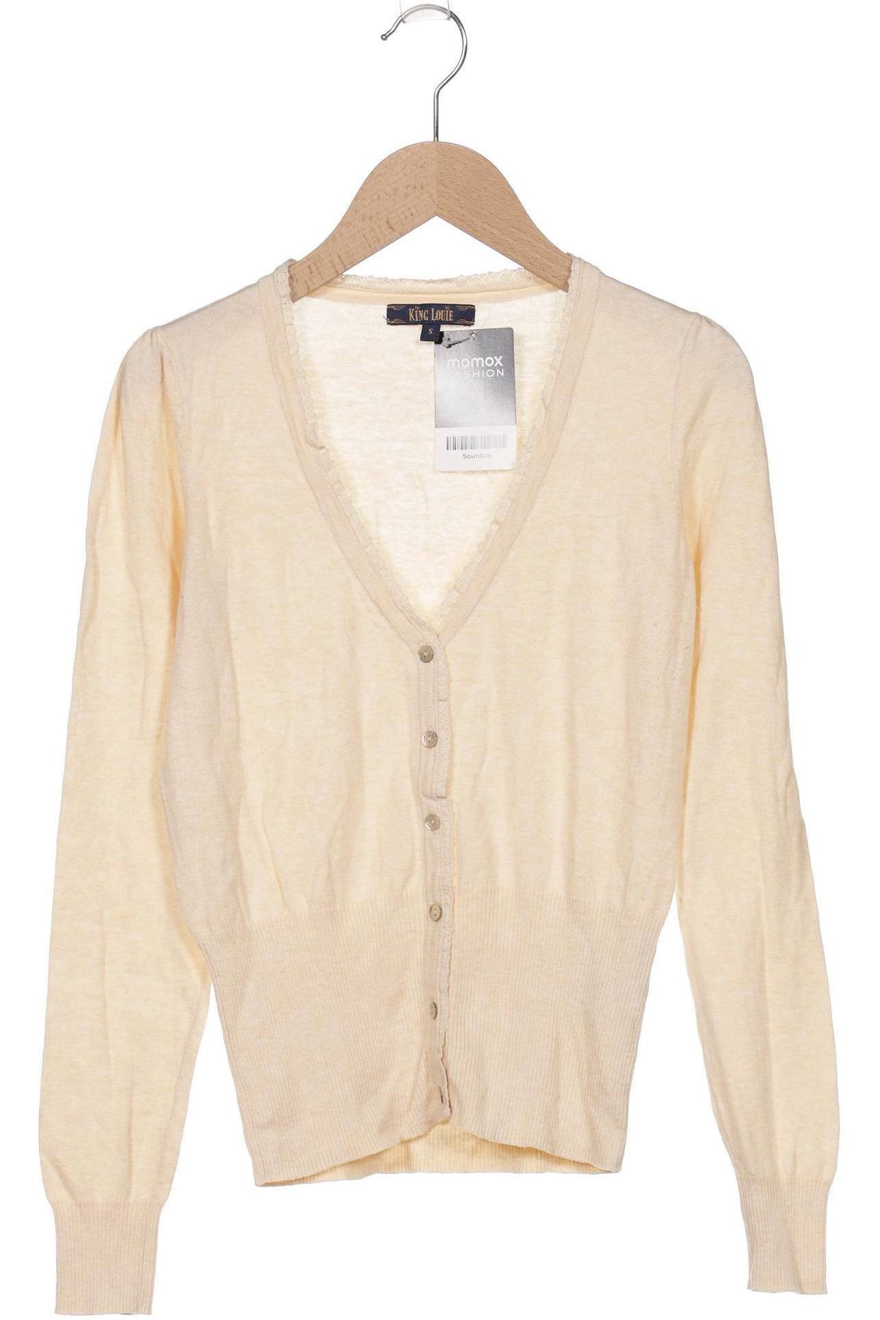 

King Louie Damen Strickjacke, gelb, Gr. 36