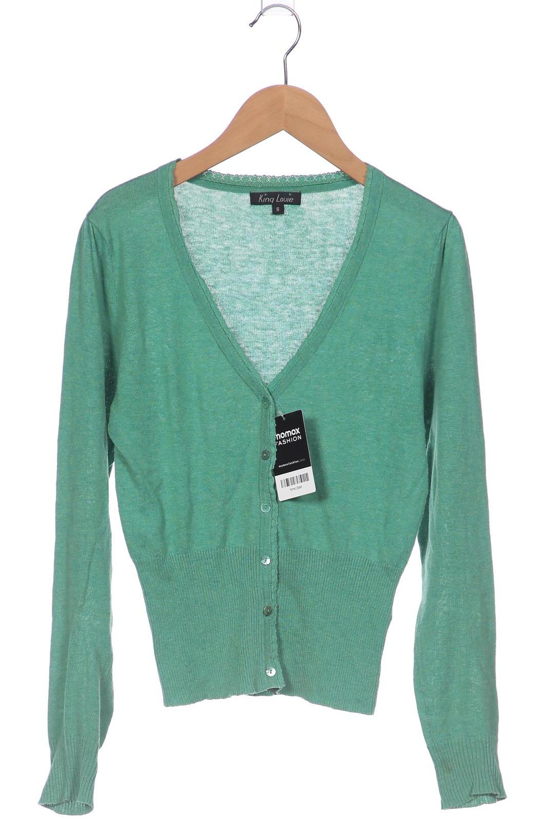 

King Louie Damen Strickjacke, türkis, Gr. 36