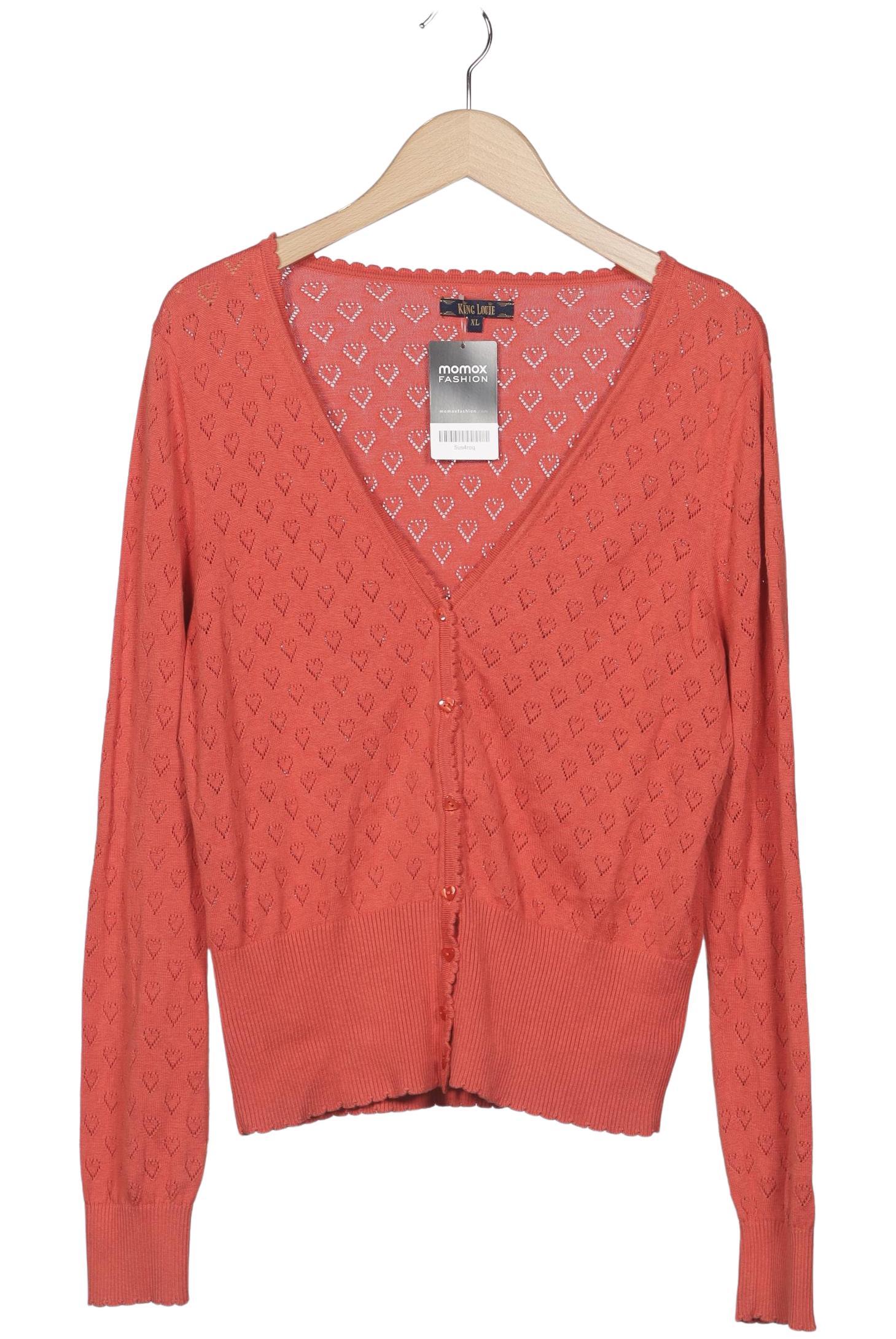 

King Louie Damen Strickjacke, orange, Gr. 44