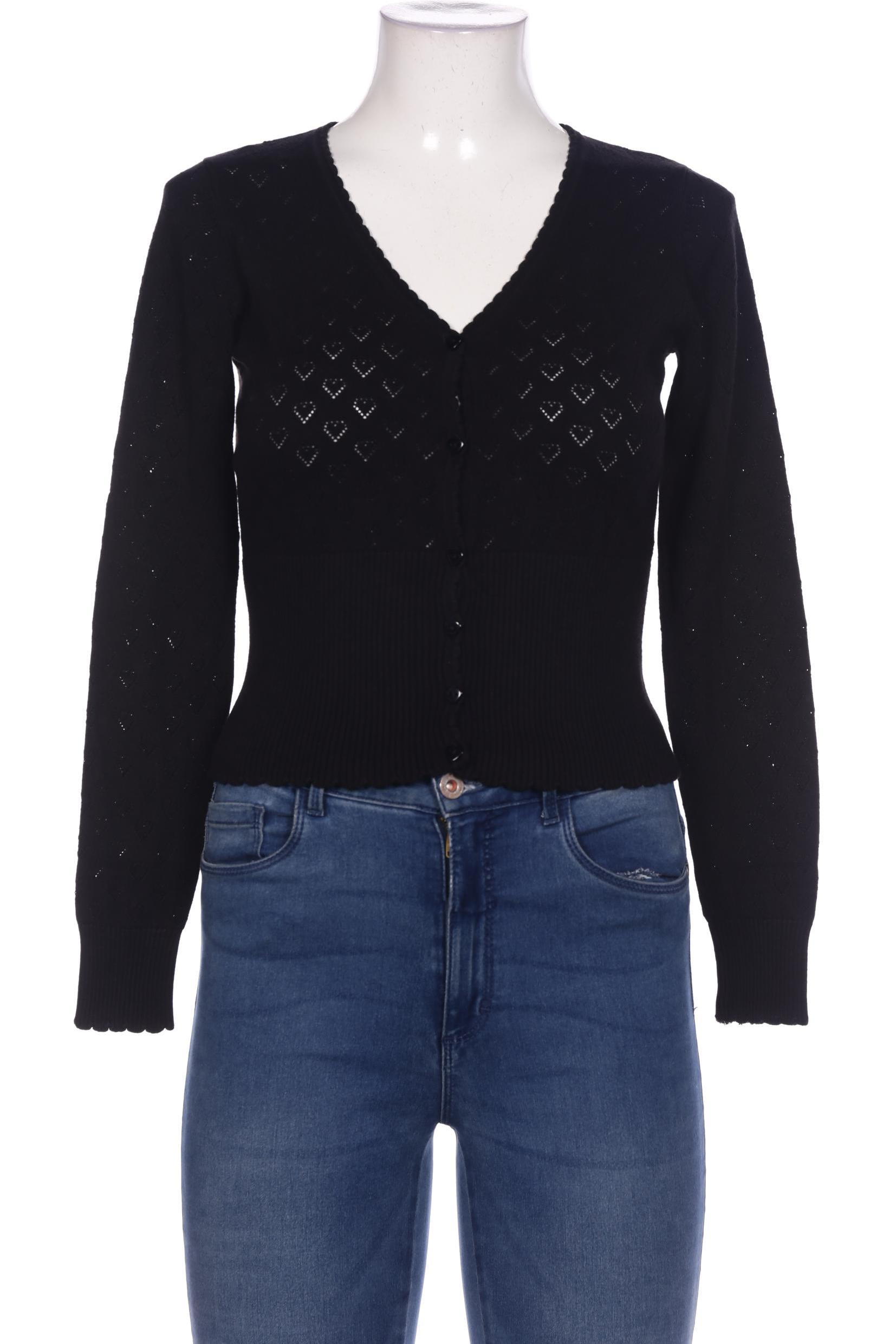 

King Louie Damen Strickjacke, schwarz, Gr. 36